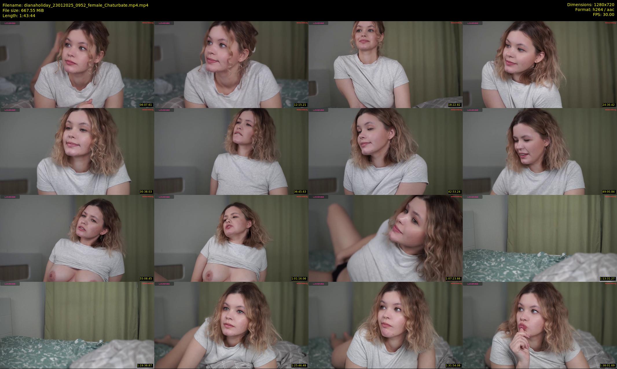 dianaholiday — 104 minute Chaturbate female cam show recording, 720p, Jan 23, 2025