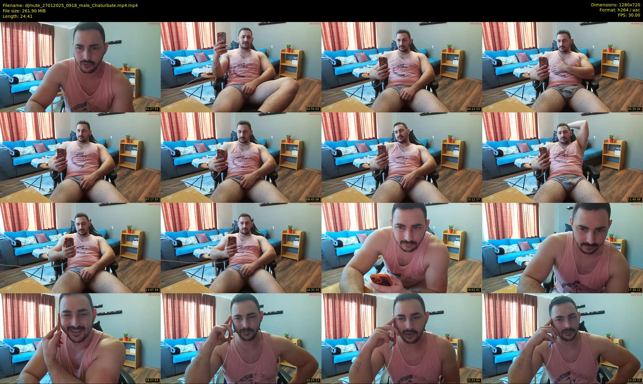 djmute — 25 minute Chaturbate male cam show recording, 720p, Jan 27, 2025