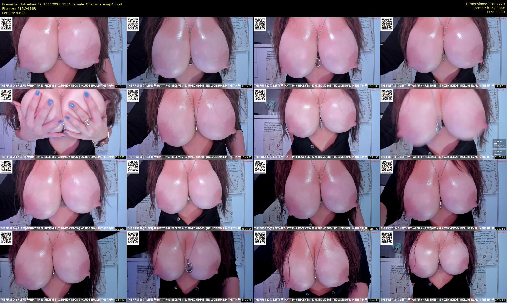 dolce4you69 — 45 minute Chaturbate female cam show recording, 720p, Jan 26, 2025
