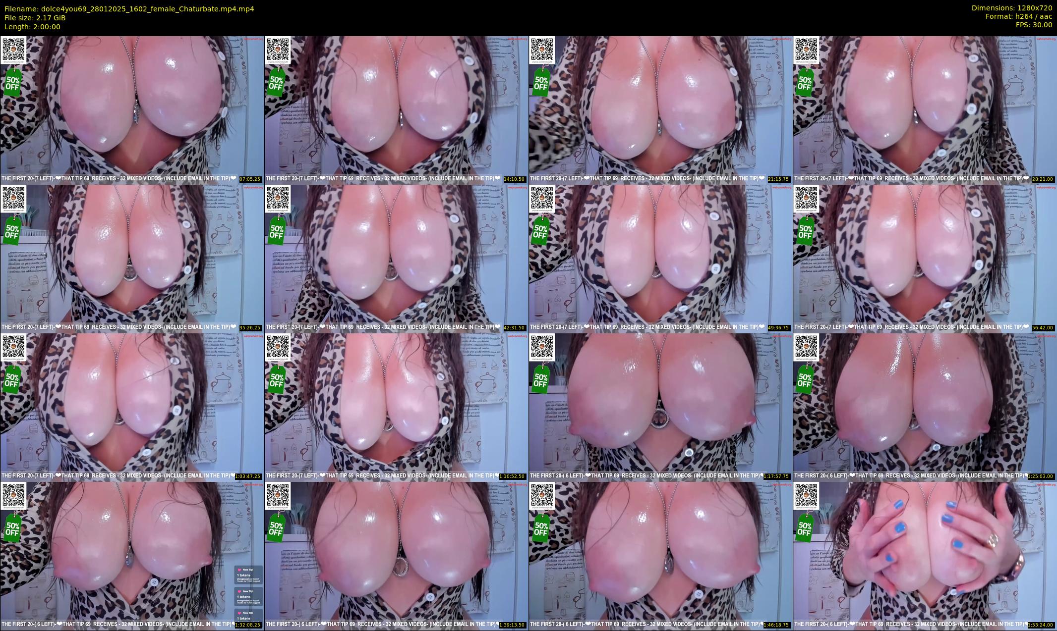 dolce4you69 — 120 minute Chaturbate female cam show recording, 720p, Jan 28, 2025