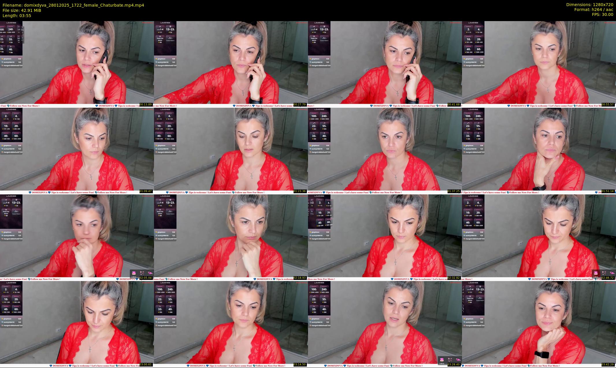 domixdyva — 4 minute Chaturbate female cam show recording, 720p, Jan 28, 2025