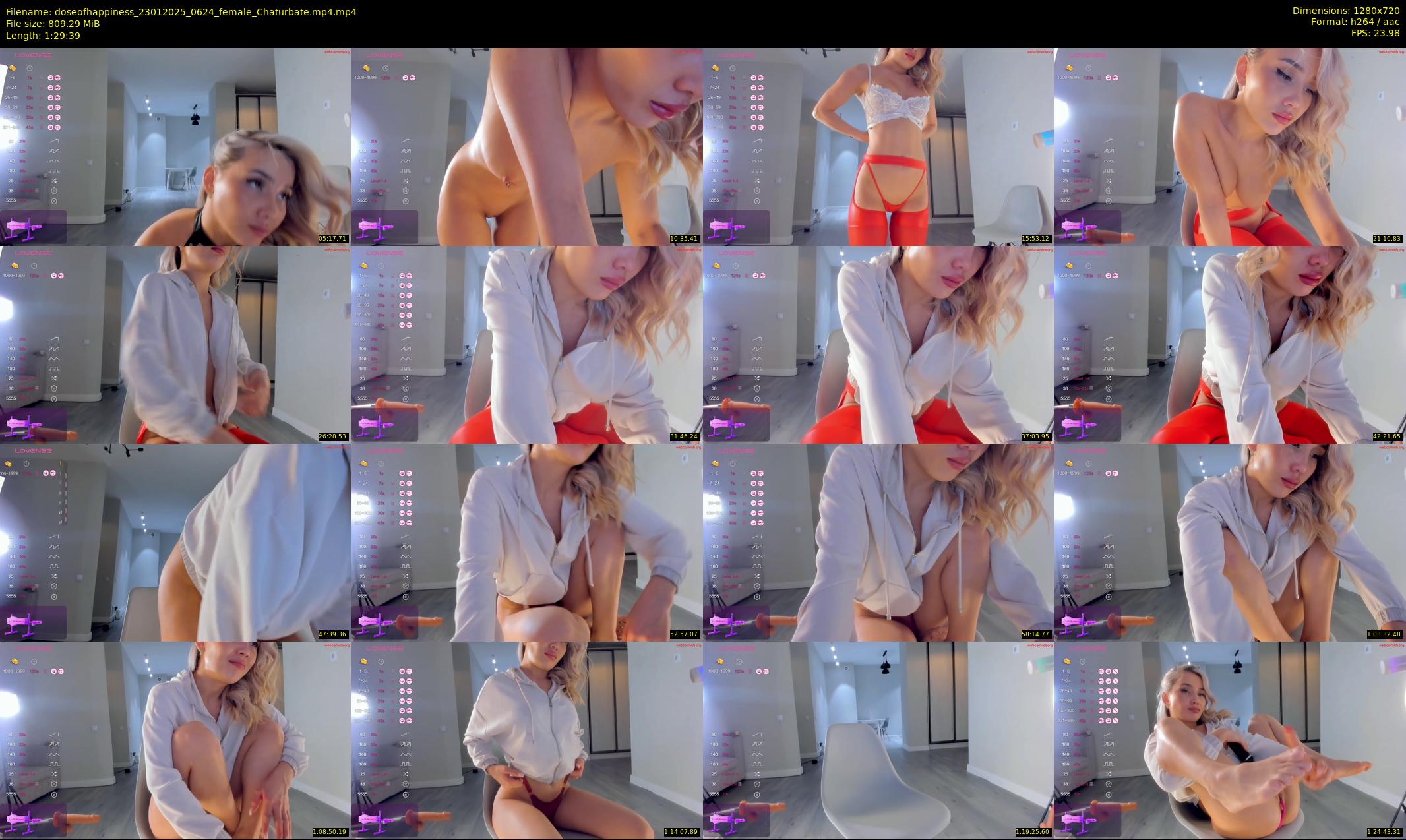 doseofhappiness — 90 minute Chaturbate female cam show recording, 720p, Jan 23, 2025