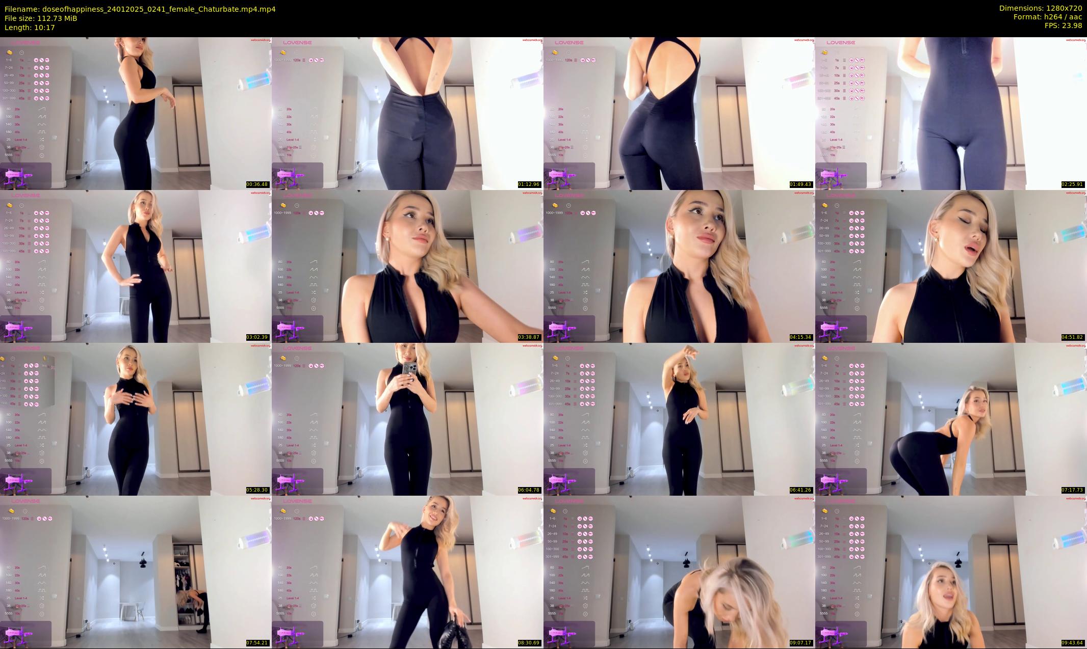 doseofhappiness — 11 minute Chaturbate female cam show recording, 720p, Jan 24, 2025