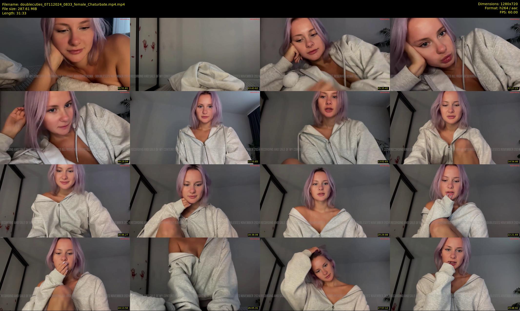 doublecuties — 32 minute Chaturbate couple cam show recording, 720p, Nov 7, 2024