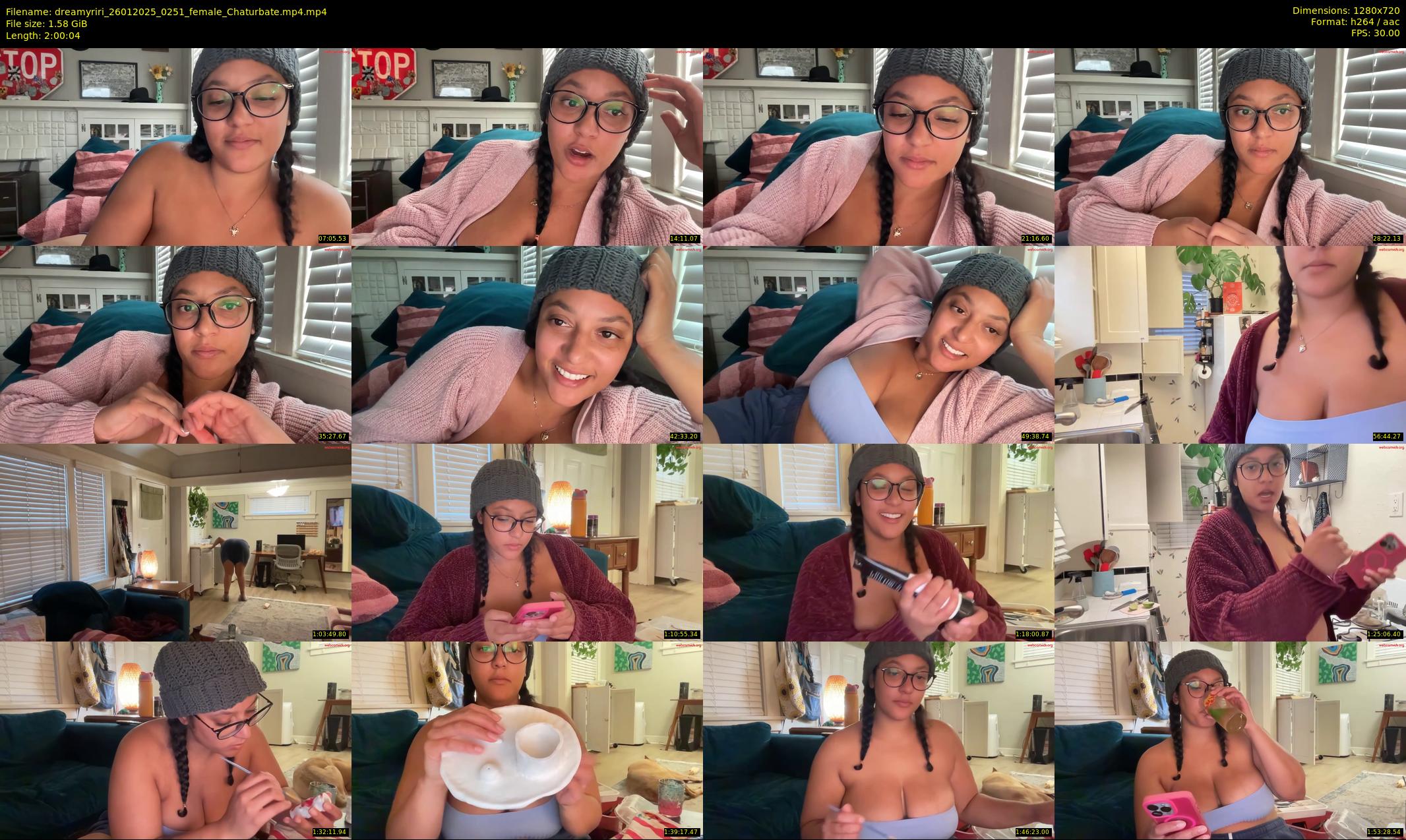 dreamyriri — 121 minute Chaturbate female cam show recording, 720p, Jan 26, 2025