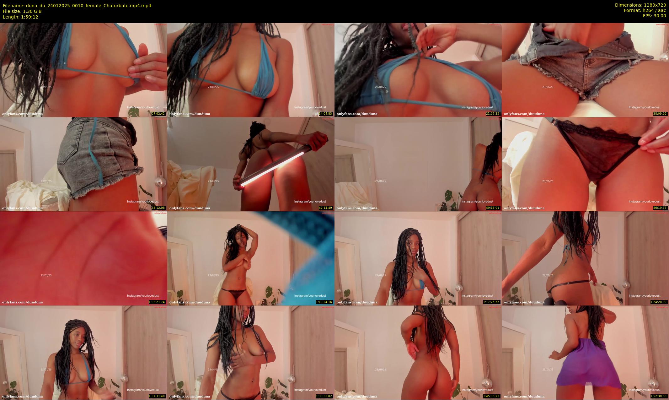 duna_du — 120 minute Chaturbate female cam show recording, 720p, Jan 24, 2025