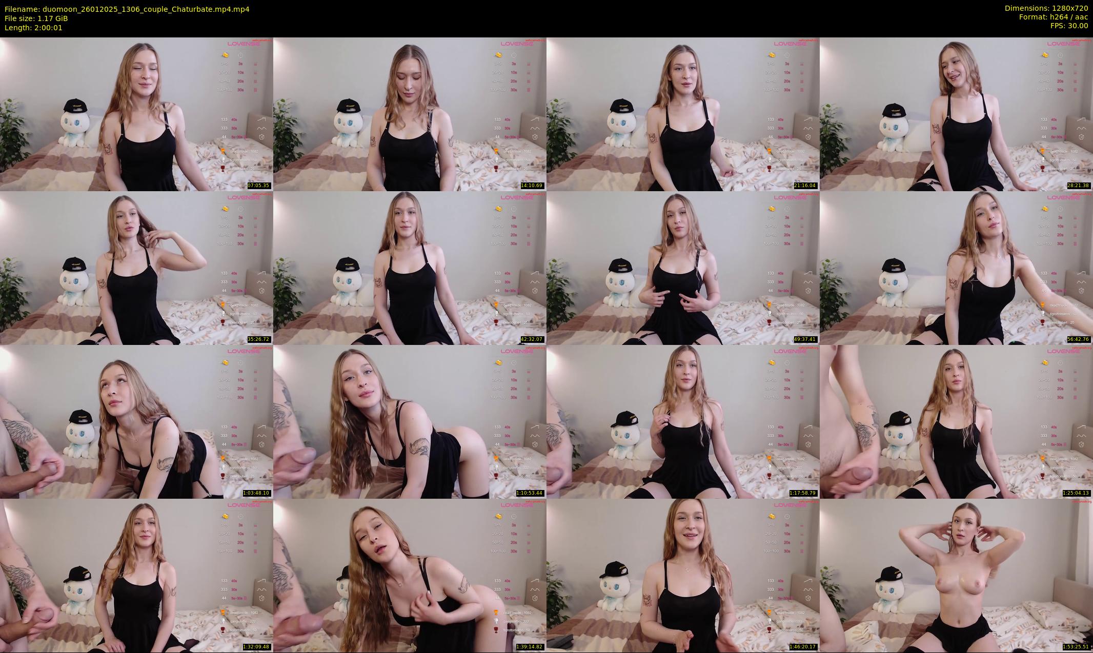 duomoon — 121 minute Chaturbate couple cam show recording, 720p, Jan 26, 2025