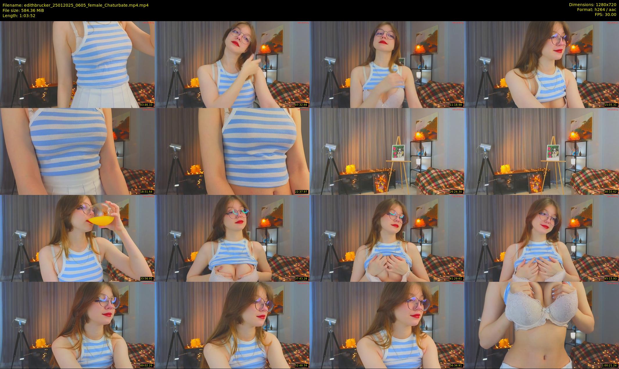 edithbrucker — 64 minute Chaturbate female cam show recording, 720p, Jan 25, 2025