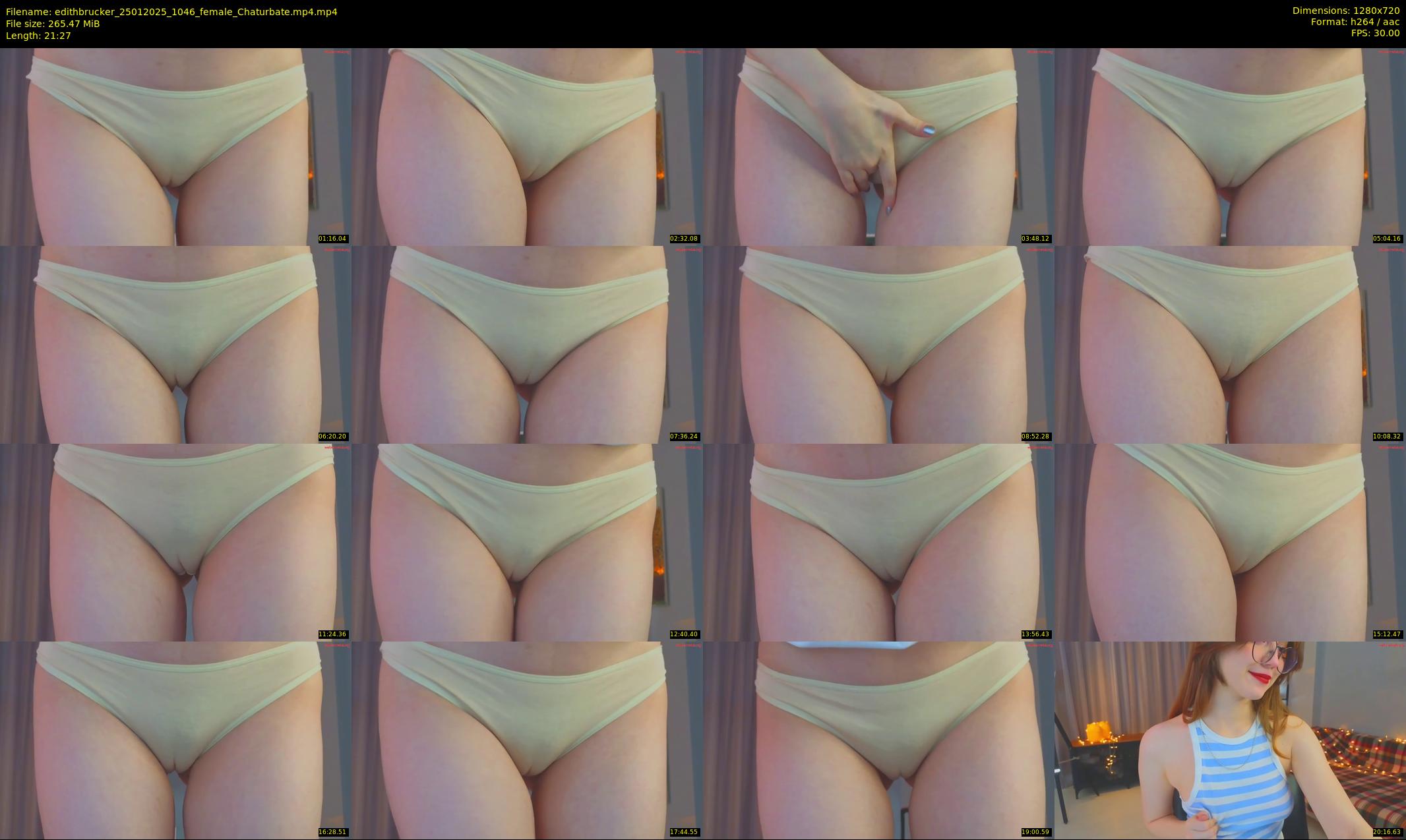 edithbrucker — 22 minute Chaturbate female cam show recording, 720p, Jan 25, 2025