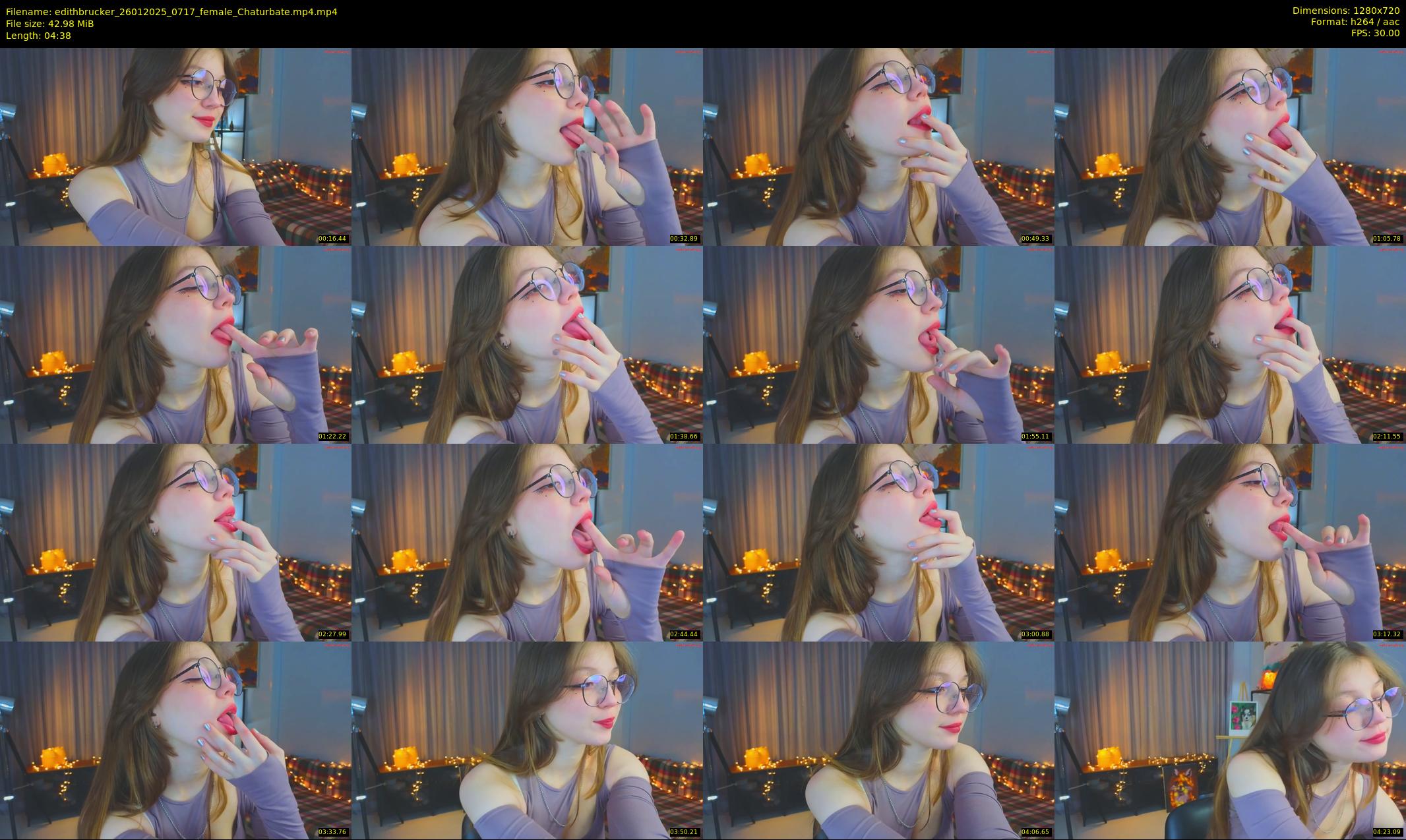 edithbrucker — 5 minute Chaturbate female cam show recording, 720p, Jan 26, 2025