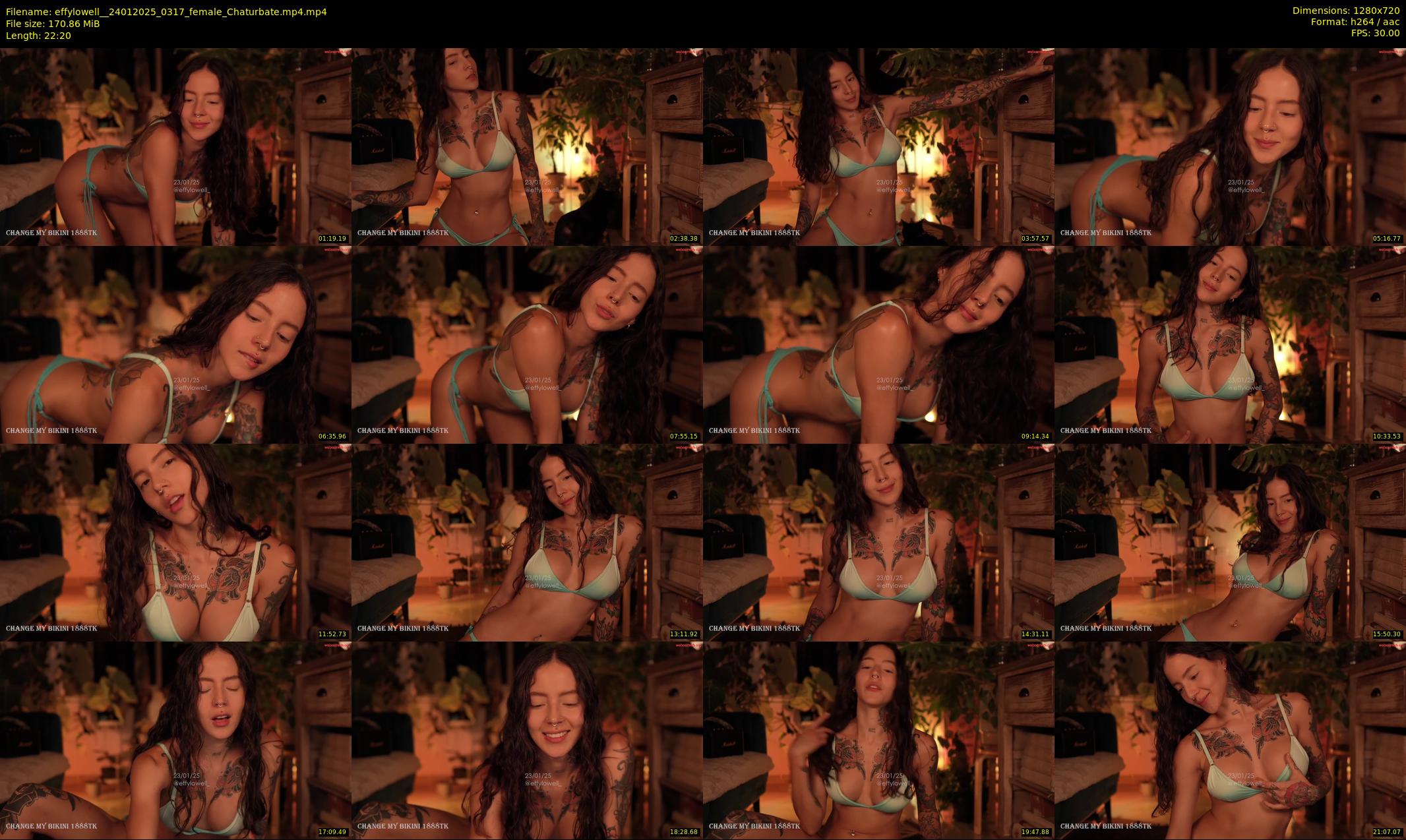 effylowell_ — 23 minute Chaturbate female cam show recording, 720p, Jan 24, 2025