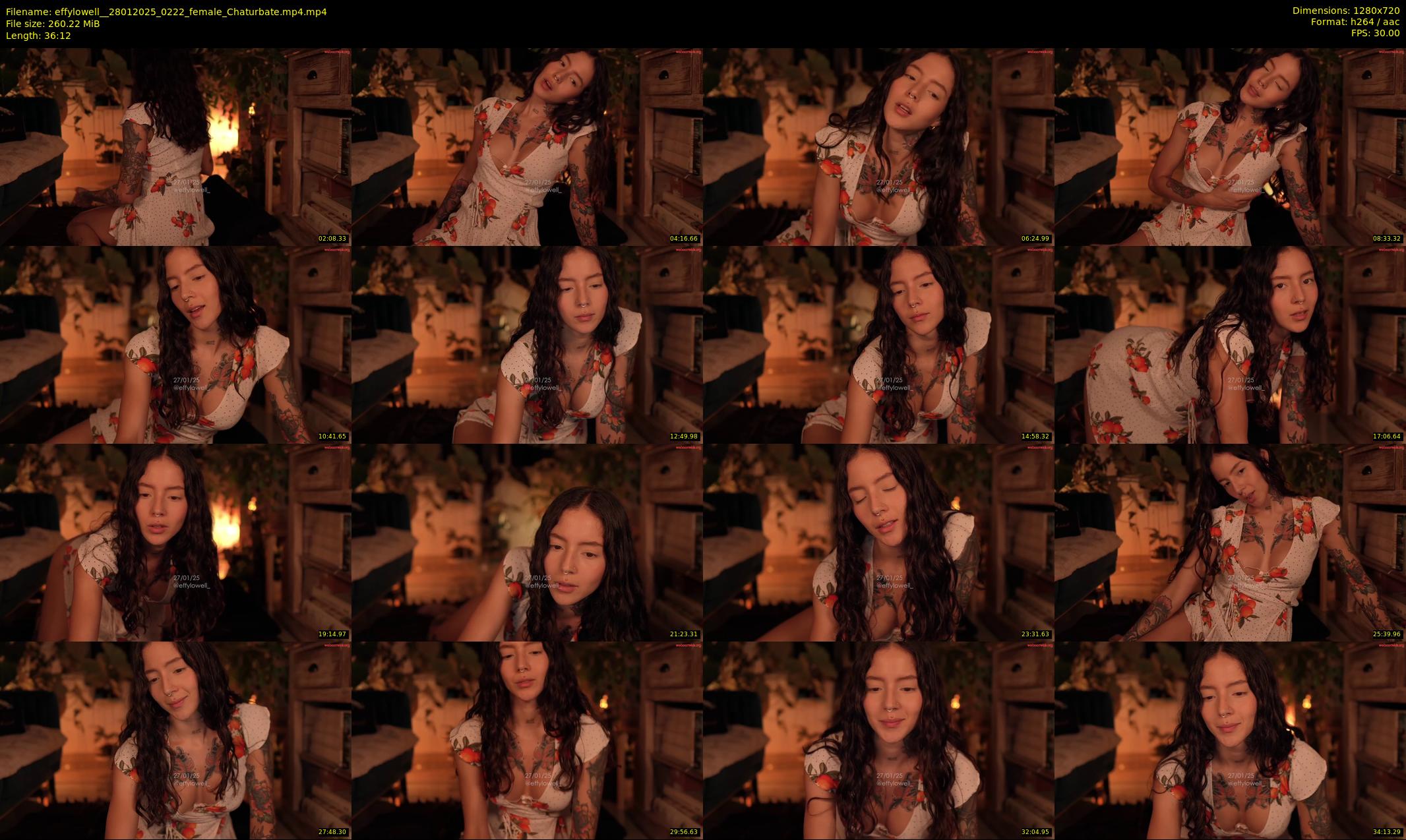 effylowell_ — 37 minute Chaturbate female cam show recording, 720p, Jan 28, 2025