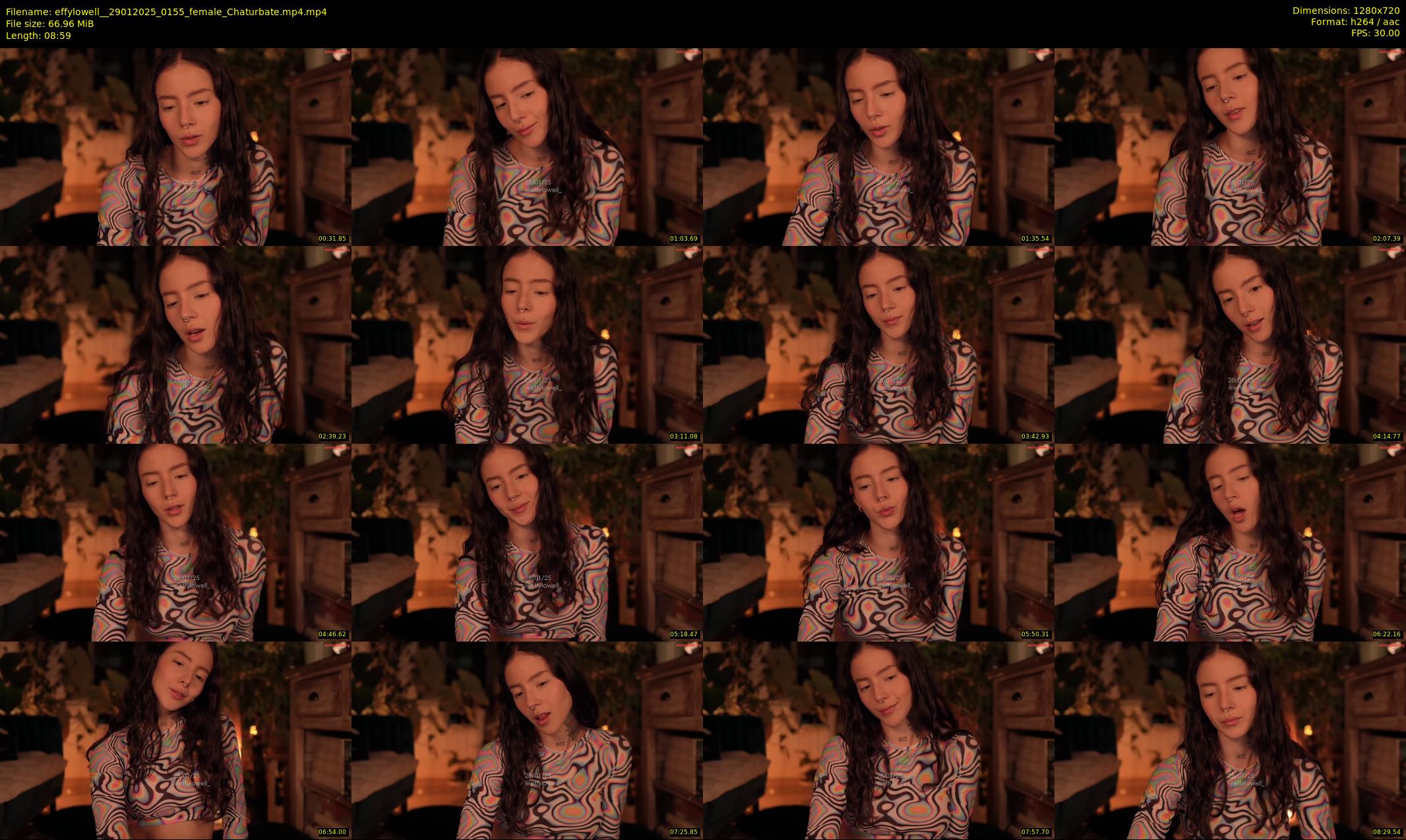 effylowell_ — 9 minute Chaturbate female cam show recording, 720p, Jan 29, 2025