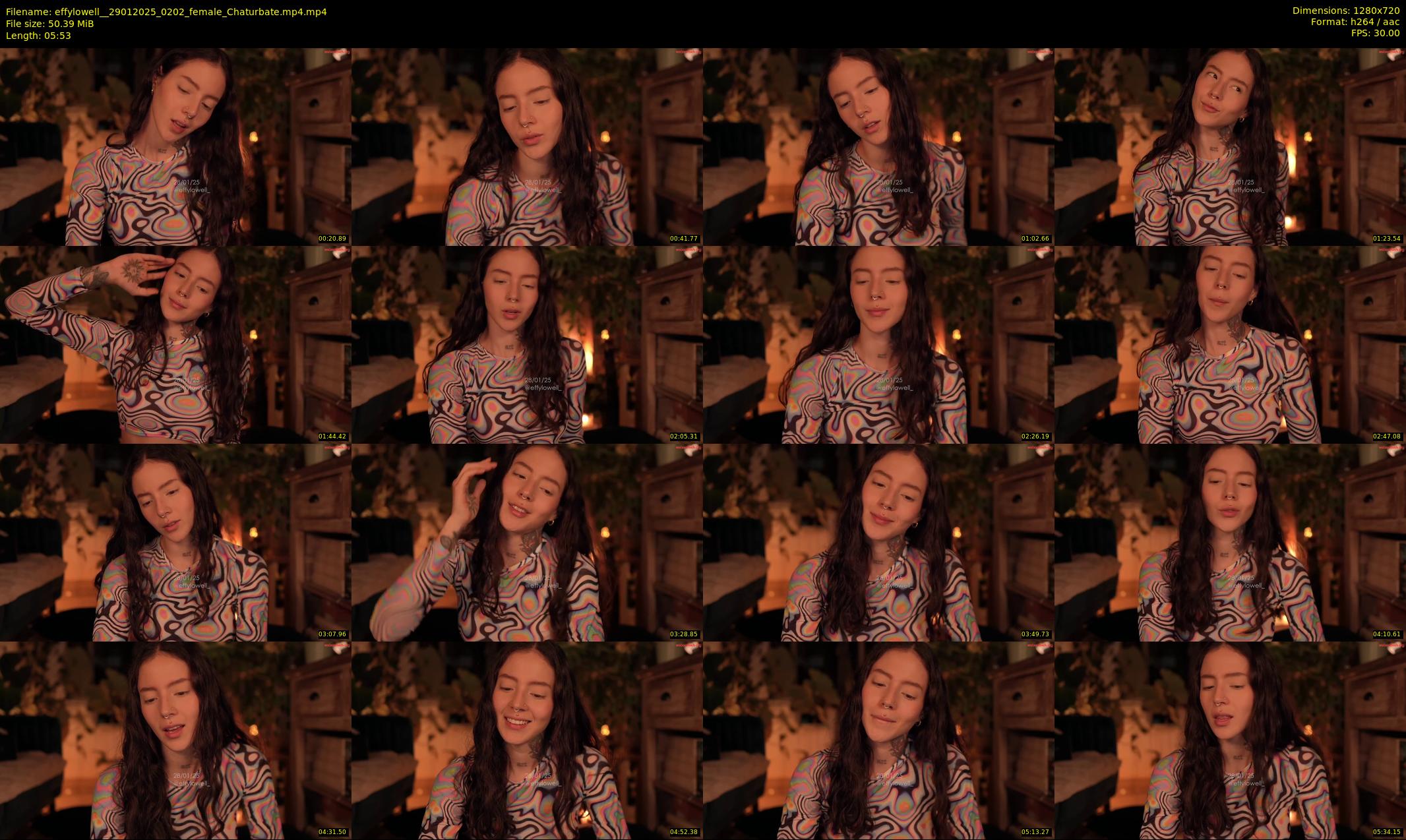 effylowell_ — 6 minute Chaturbate female cam show recording, 720p, Jan 29, 2025