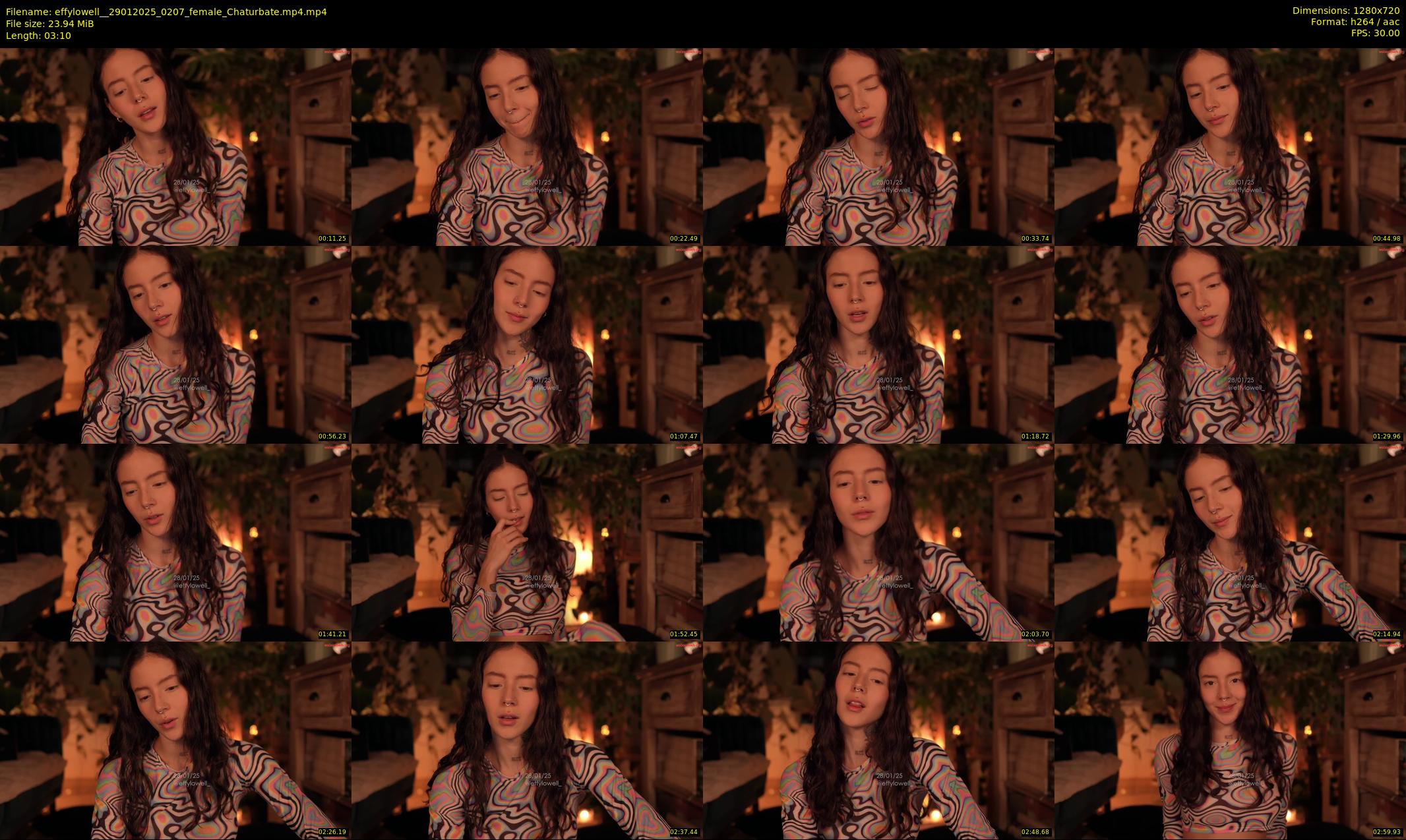 effylowell_ — 4 minute Chaturbate female cam show recording, 720p, Jan 29, 2025