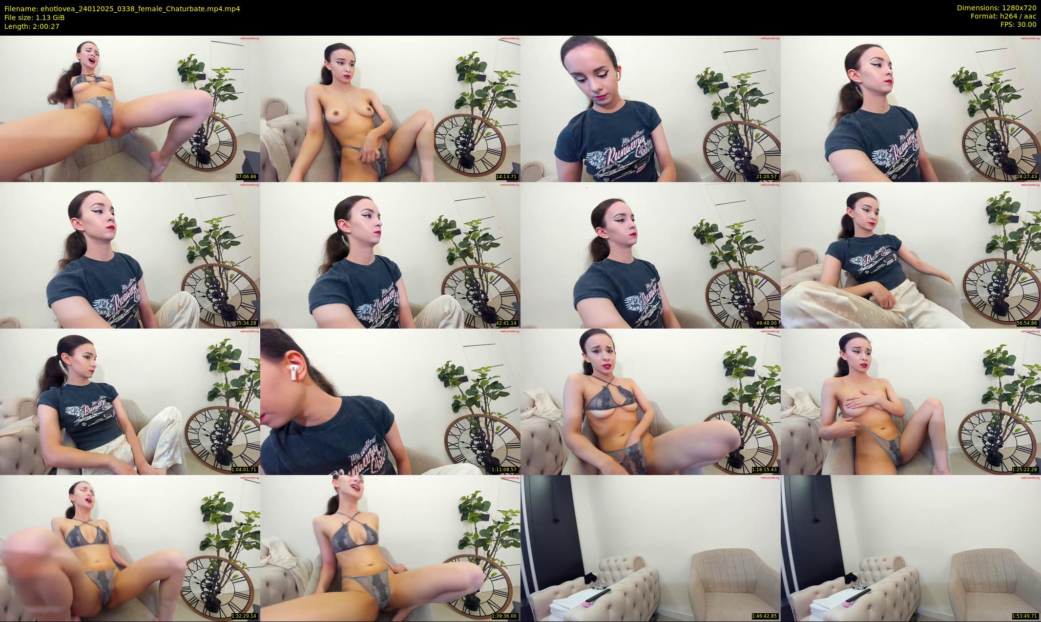 ehotlovea — 121 minute Chaturbate female cam show recording, 720p, Jan 24, 2025