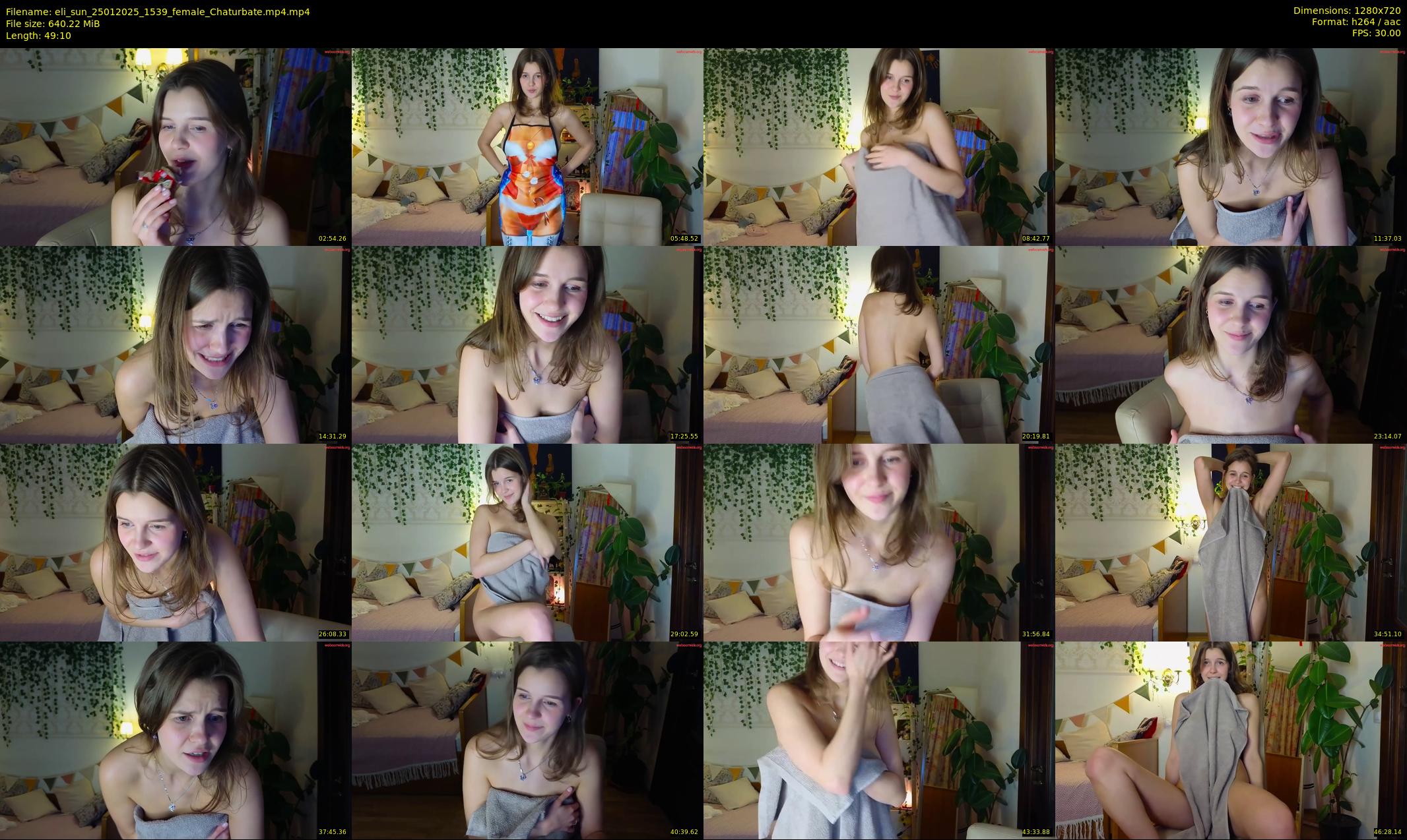 eli_sun — 50 minute Chaturbate female cam show recording, 720p, Jan 25, 2025