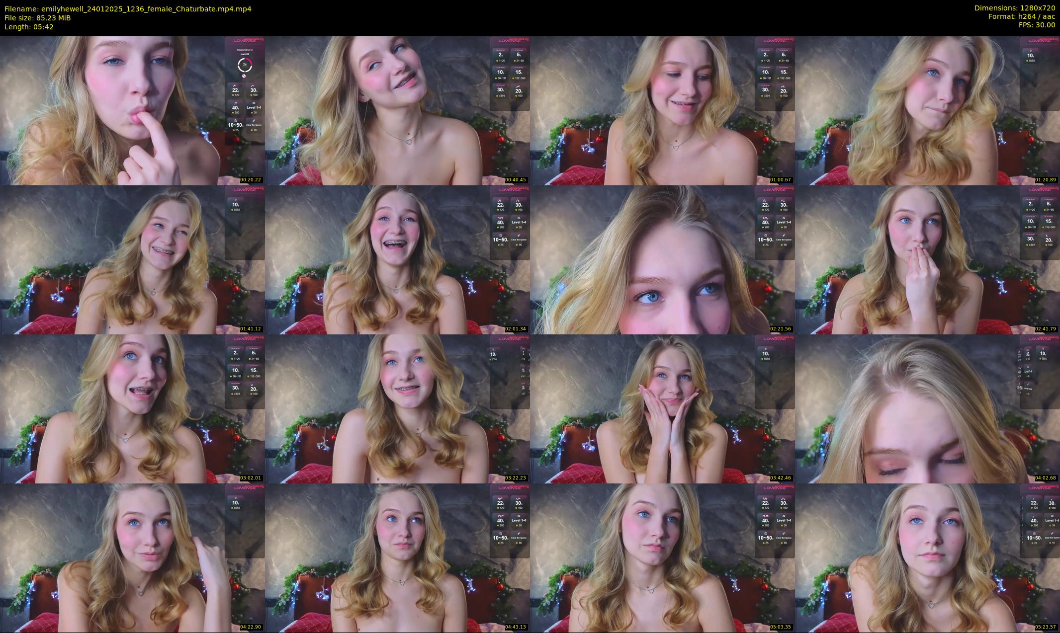 emilyhewell — 6 minute Chaturbate female cam show recording, 720p, Jan 24, 2025
