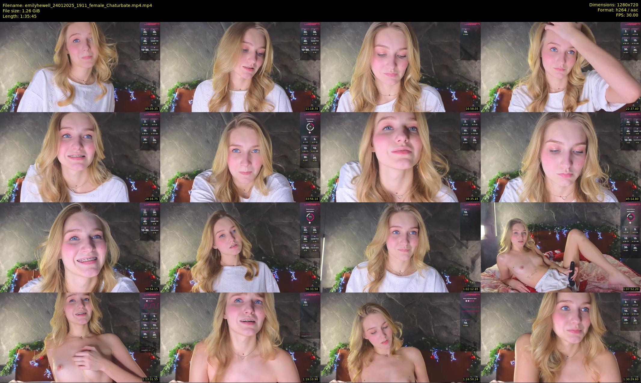 emilyhewell — 96 minute Chaturbate female cam show recording, 720p, Jan 24, 2025