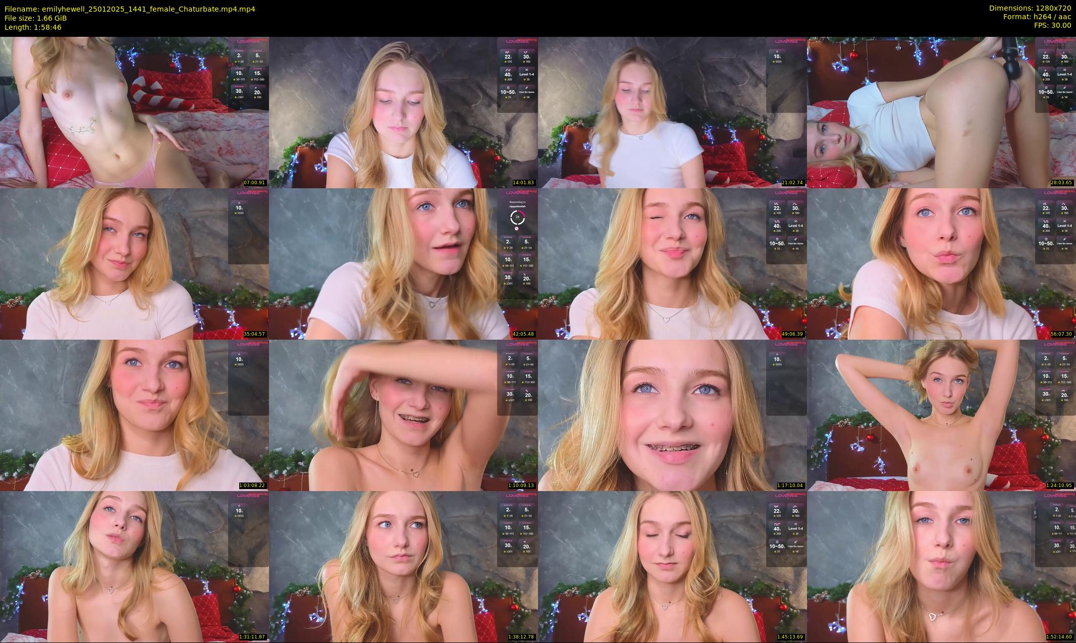 emilyhewell — 119 minute Chaturbate female cam show recording, 720p, Jan 25, 2025