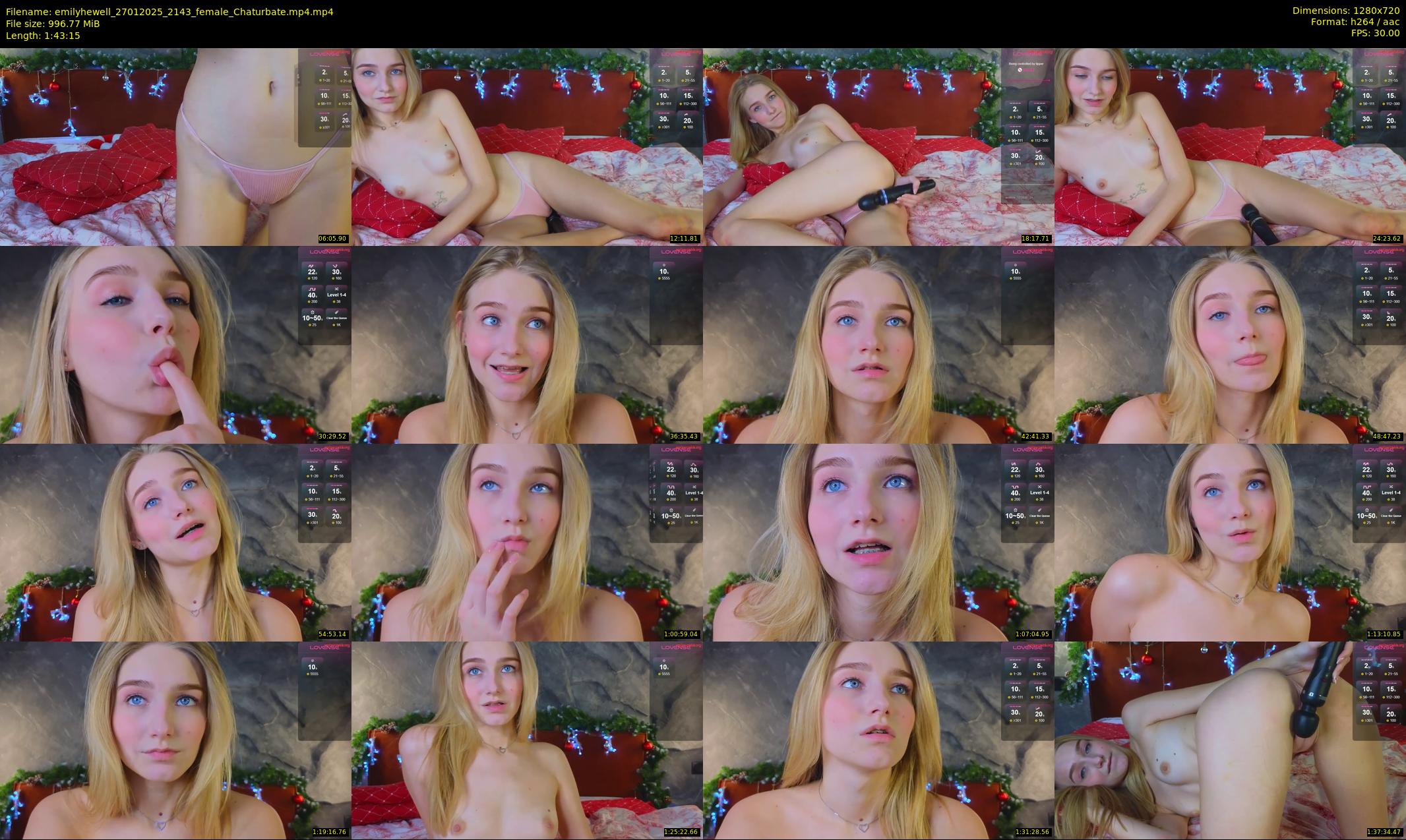 emilyhewell — 104 minute Chaturbate female cam show recording, 720p, Jan 27, 2025