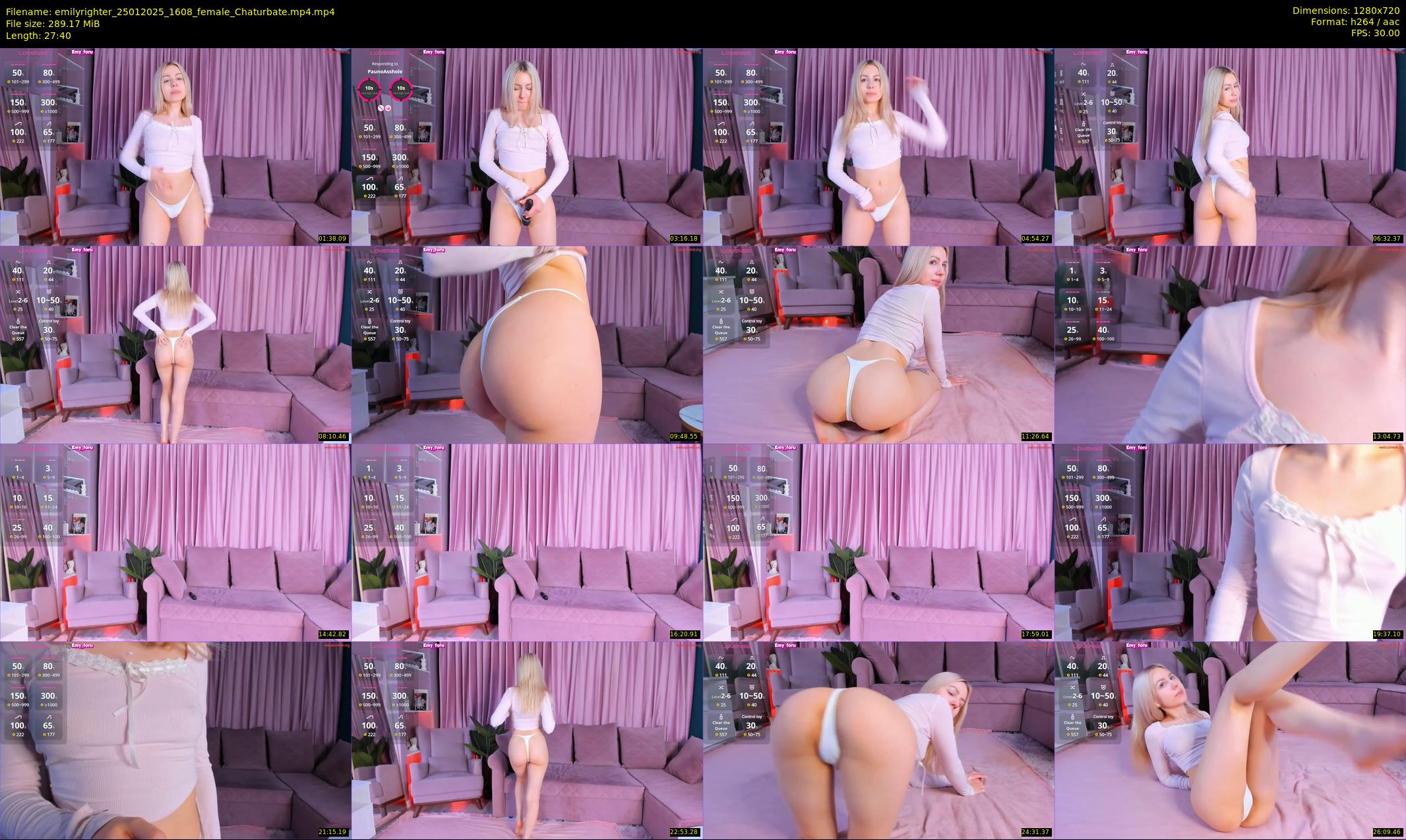 emilyrighter — 28 minute Chaturbate female cam show recording, 720p, Jan 25, 2025