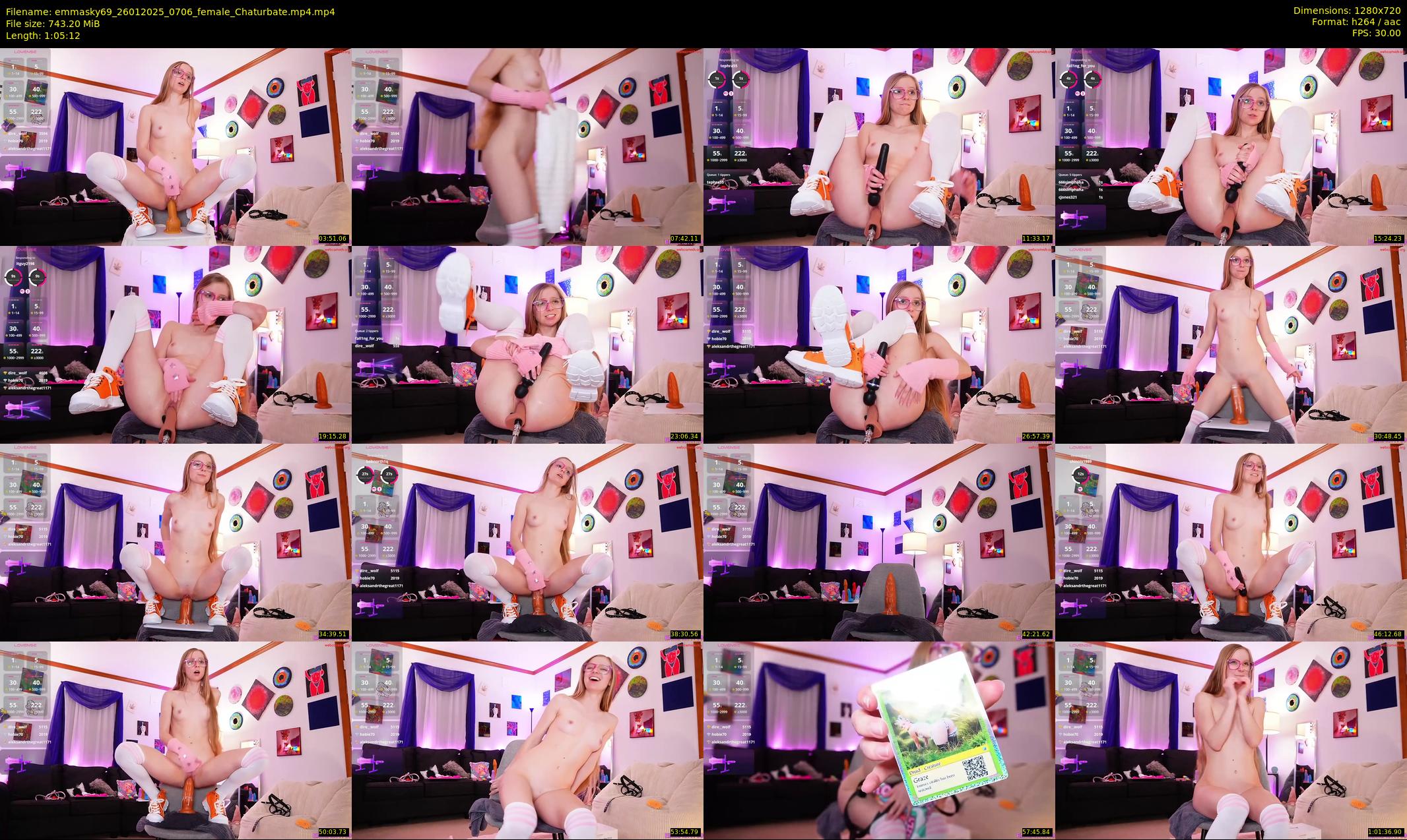 emmasky69 — 66 minute Chaturbate female cam show recording, 720p, Jan 26, 2025