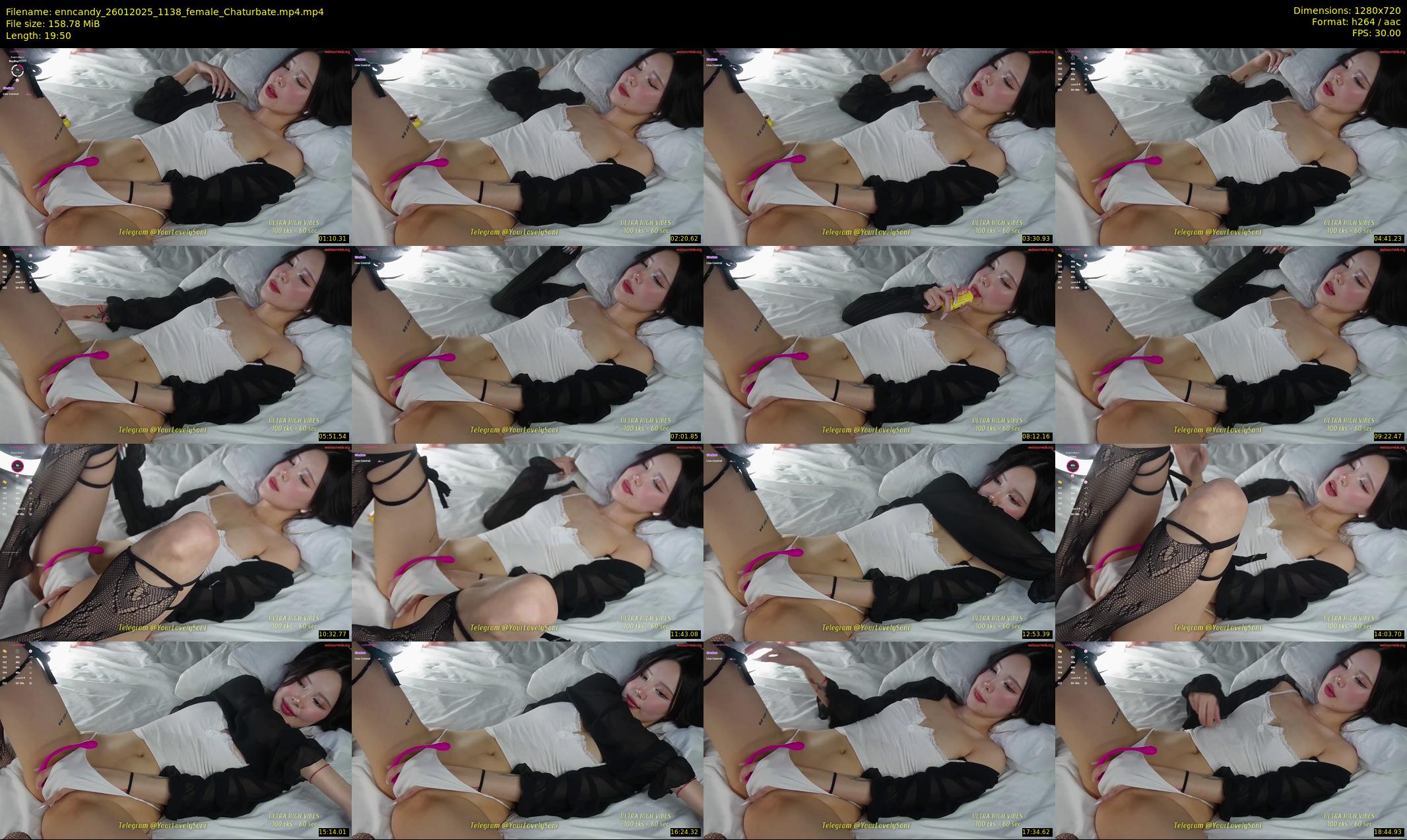 enncandy — 20 minute Chaturbate female cam show recording, 720p, Jan 26, 2025