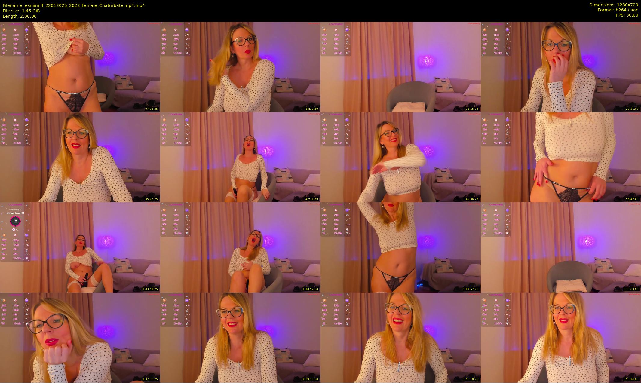 esmimilf — 120 minute Chaturbate female cam show recording, 720p, Jan 22, 2025