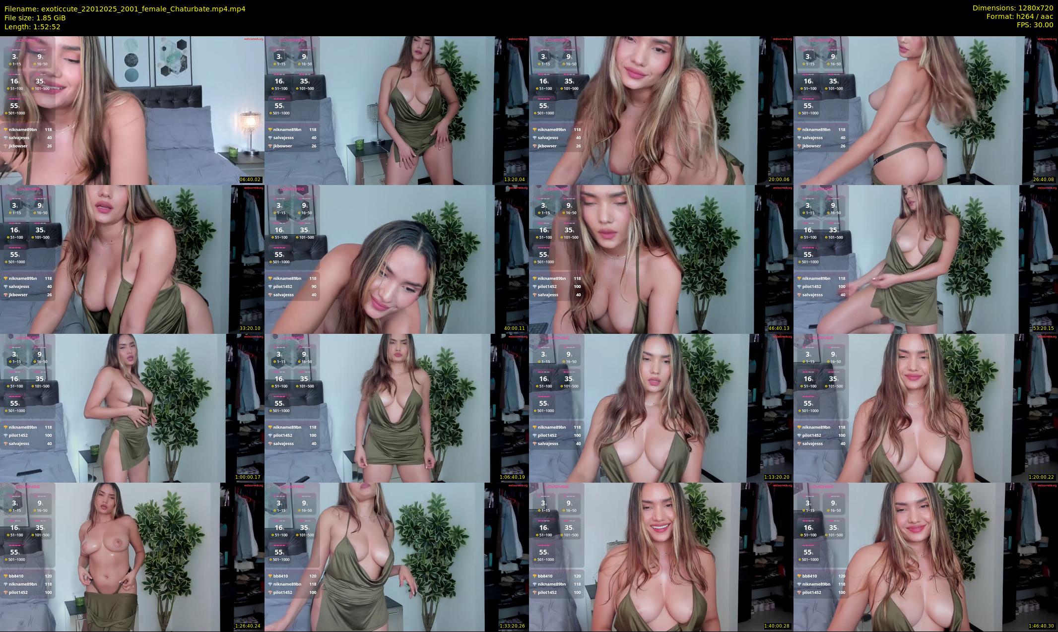 exoticcute — 113 minute Chaturbate female cam show recording, 720p, Jan 22, 2025