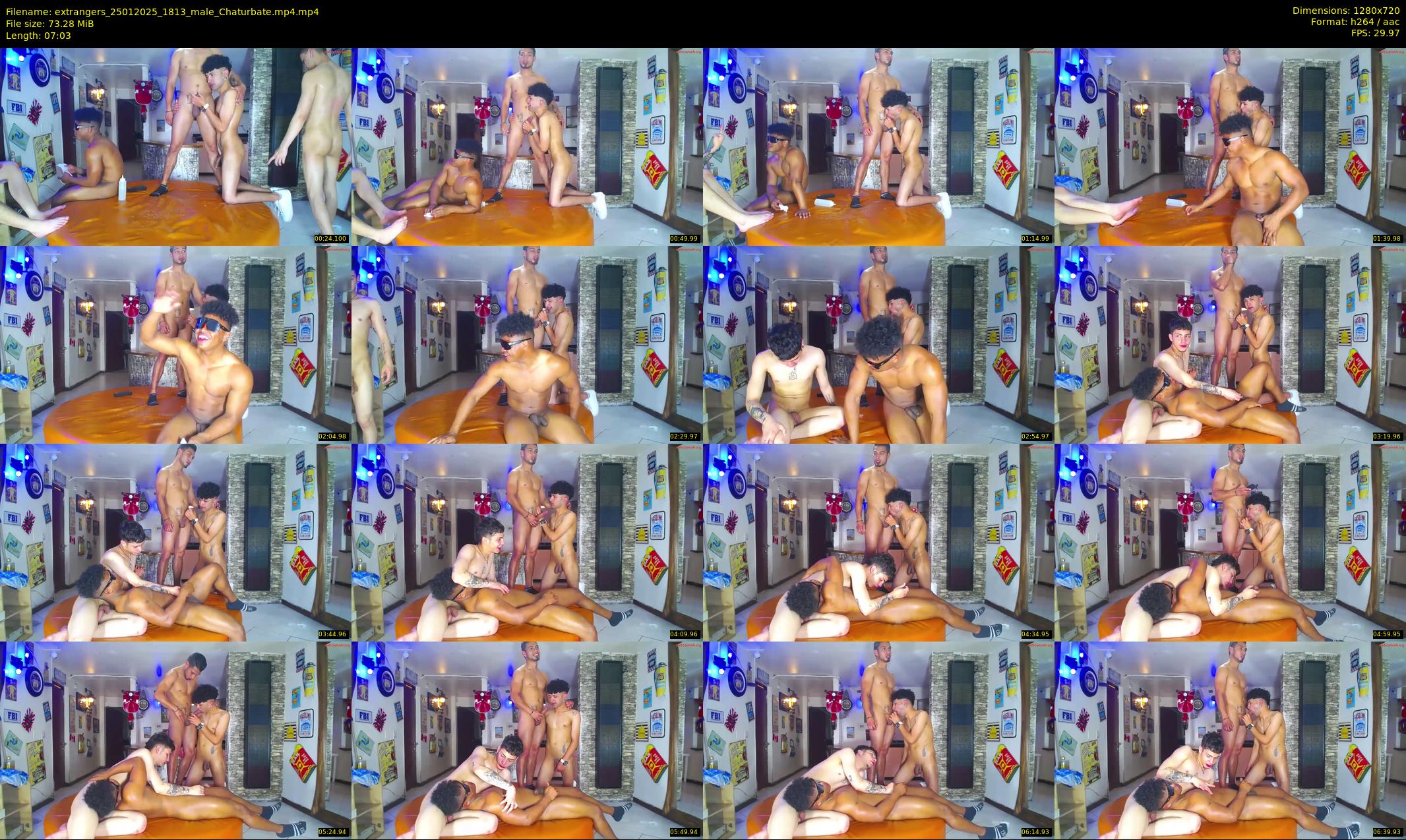 extrangers — 8 minute Chaturbate male cam show recording, 720p, Jan 25, 2025