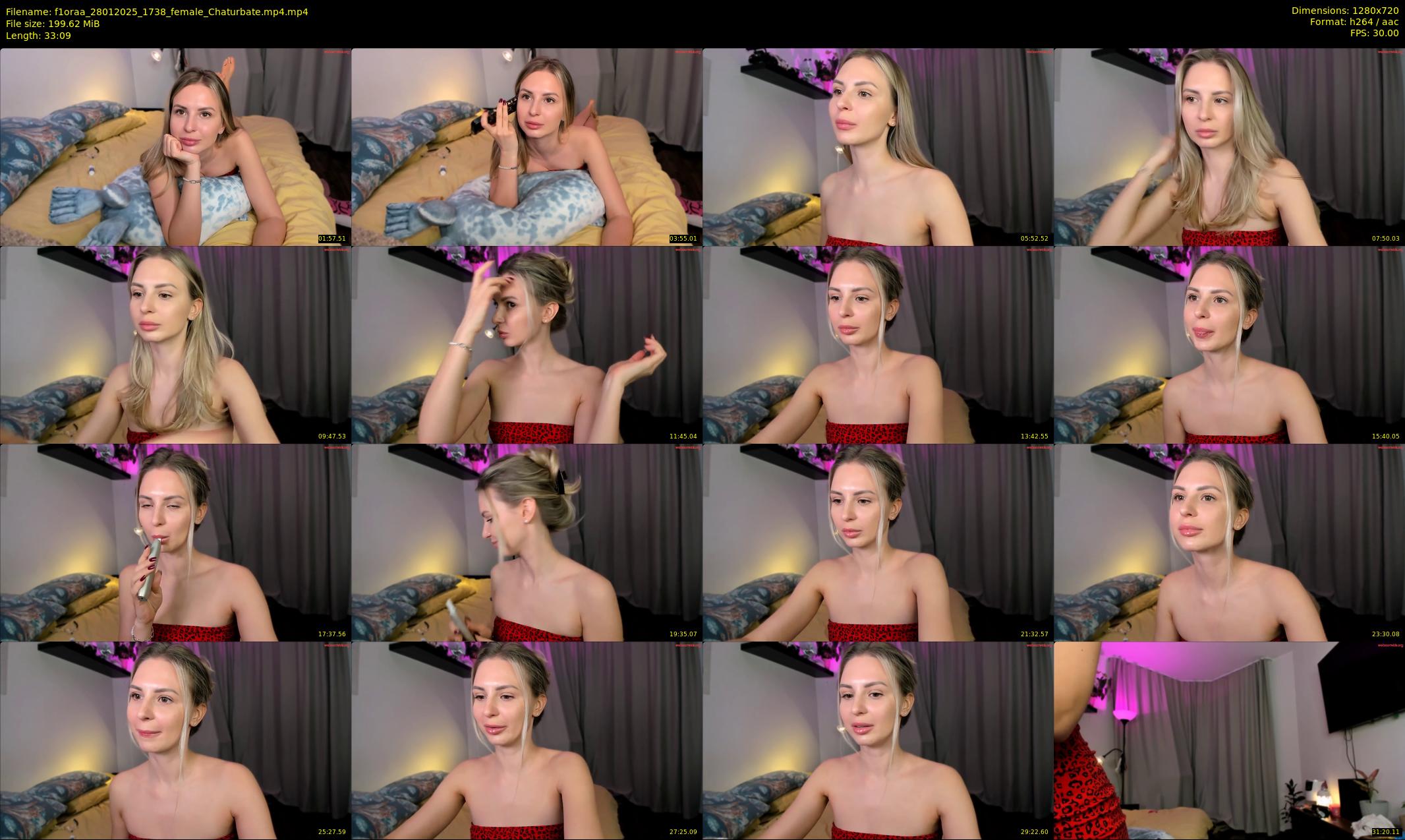 f1oraa — 34 minute Chaturbate female cam show recording, 720p, Jan 28, 2025