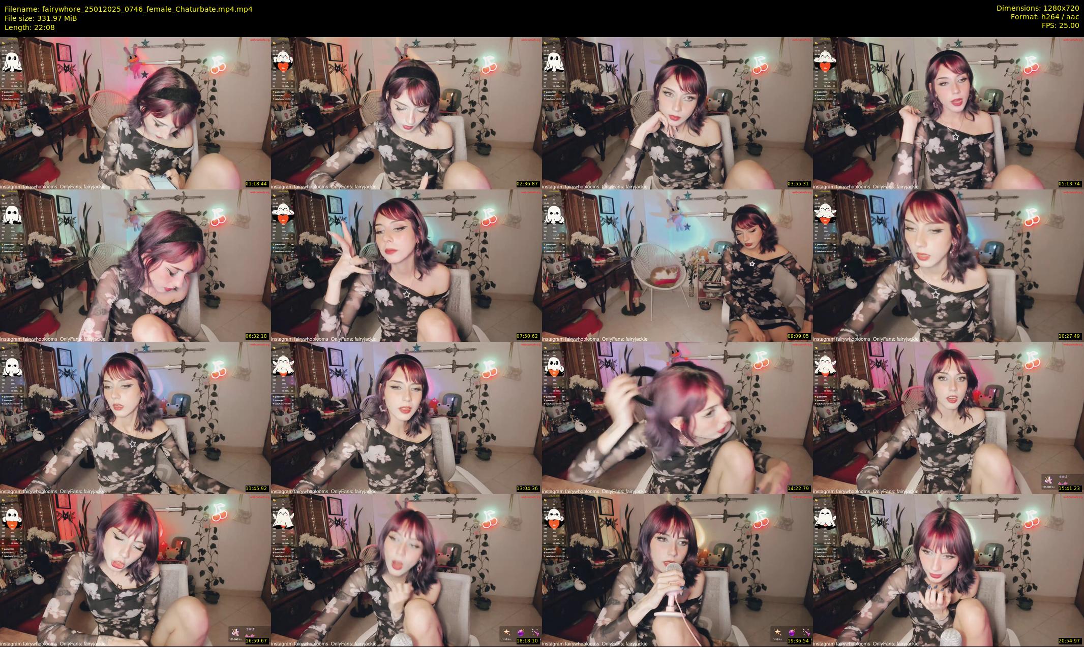 fairywhore — 23 minute Chaturbate female cam show recording, 720p, Jan 25, 2025