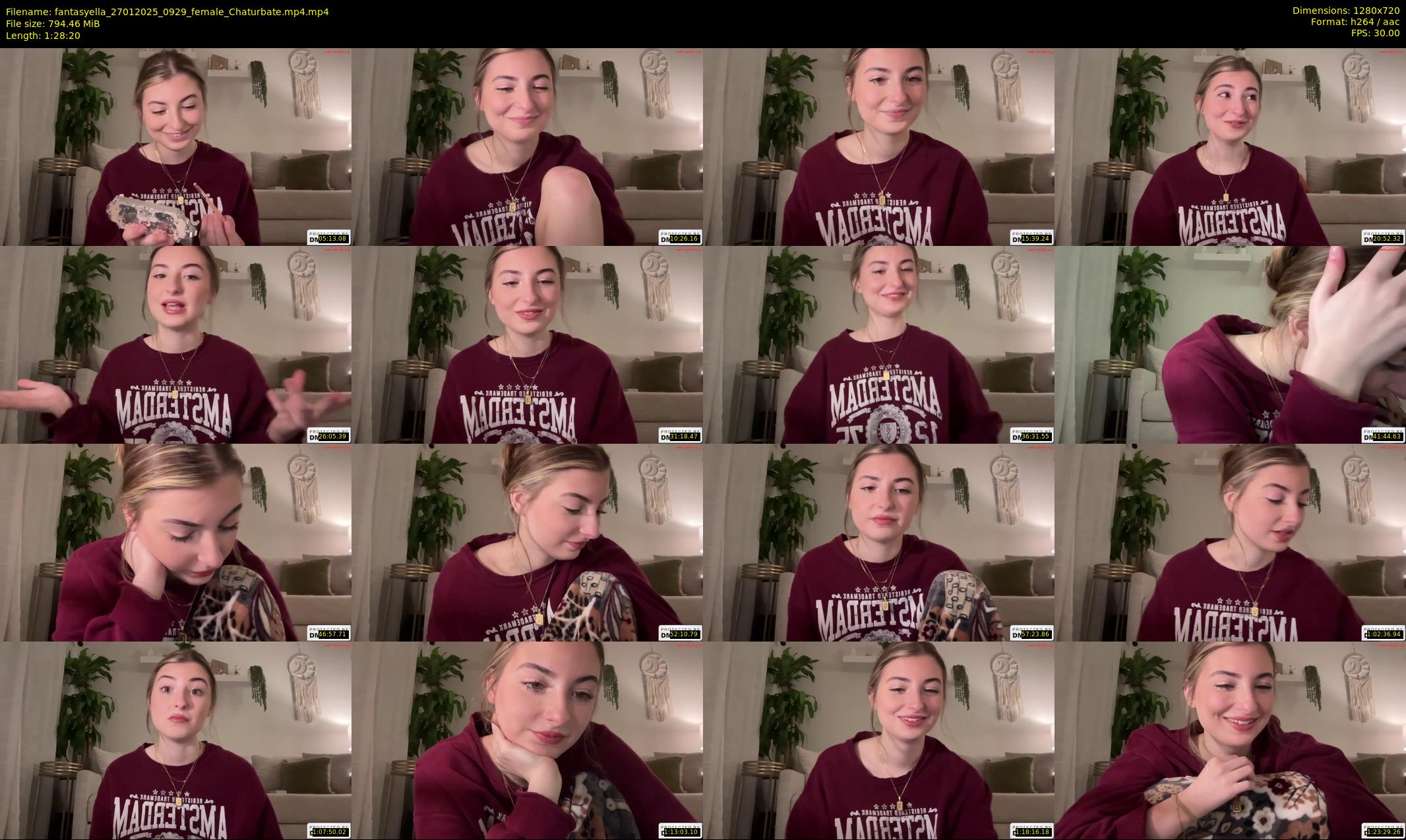 fantasyella — 89 minute Chaturbate female cam show recording, 720p, Jan 27, 2025