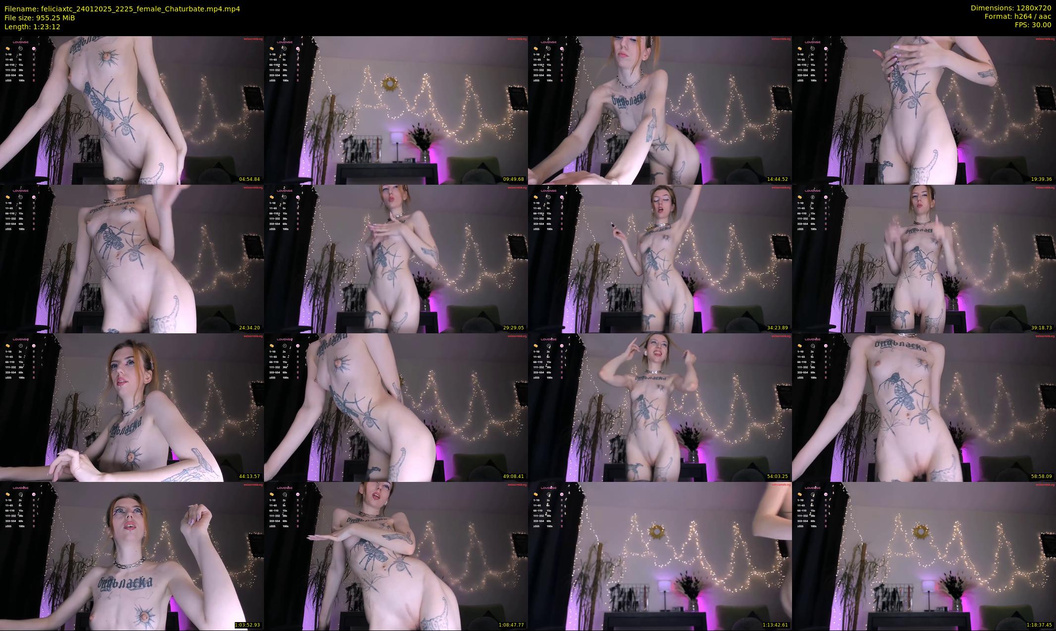 feliciaxtc — 84 minute Chaturbate female cam show recording, 720p, Jan 24, 2025