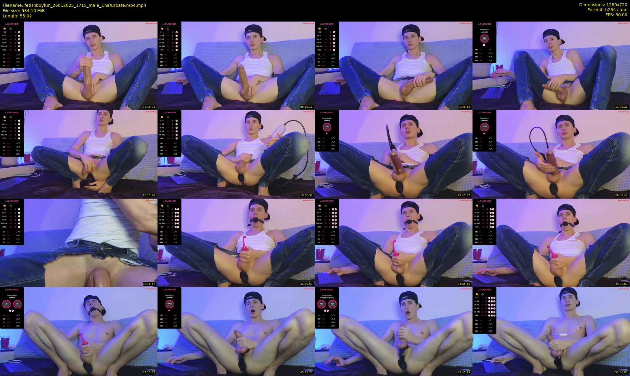 fetishboyfun — 56 minute Chaturbate male cam show recording, 720p, Jan 26, 2025