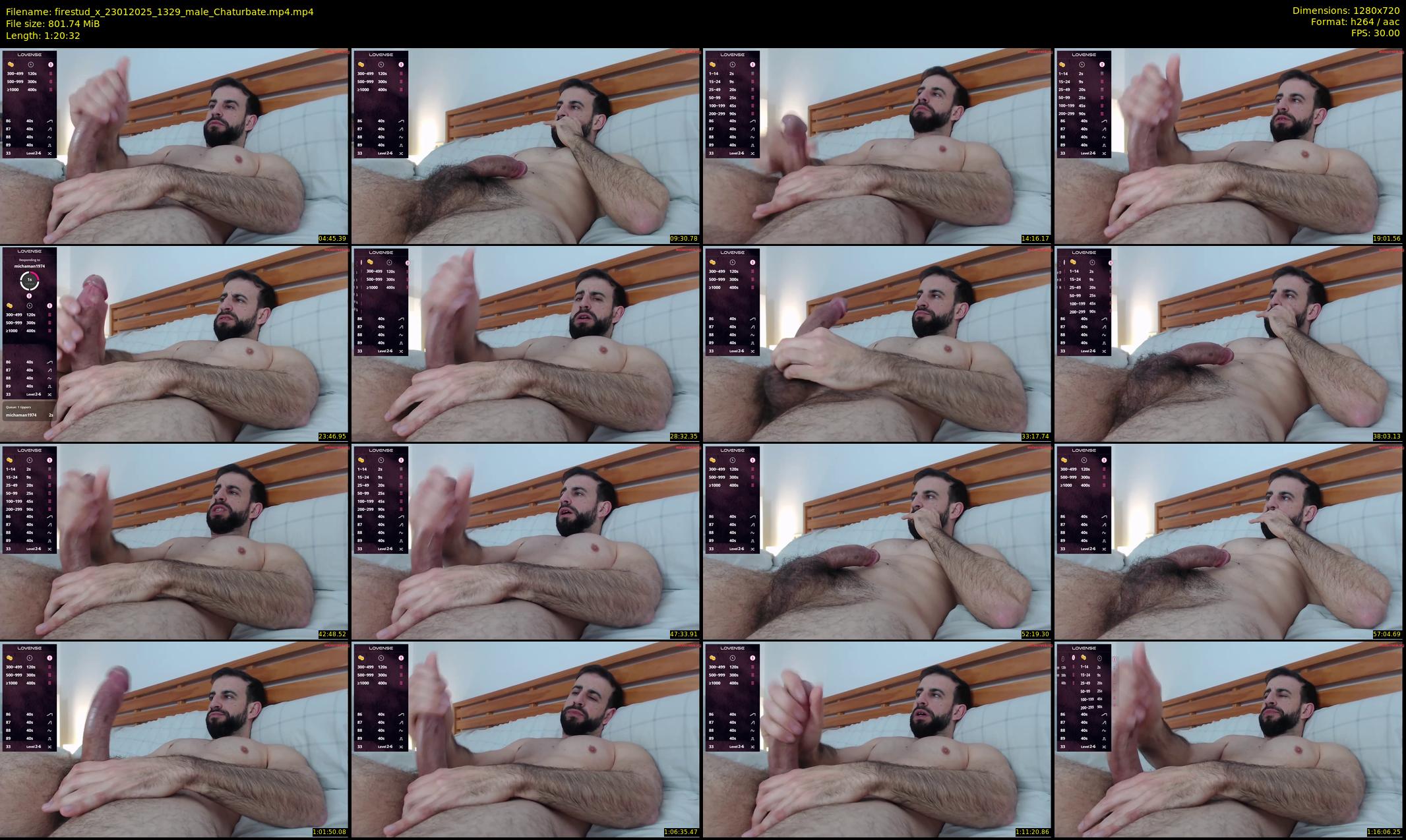 firestud_x — 81 minute Chaturbate male cam show recording, 720p, Jan 23, 2025