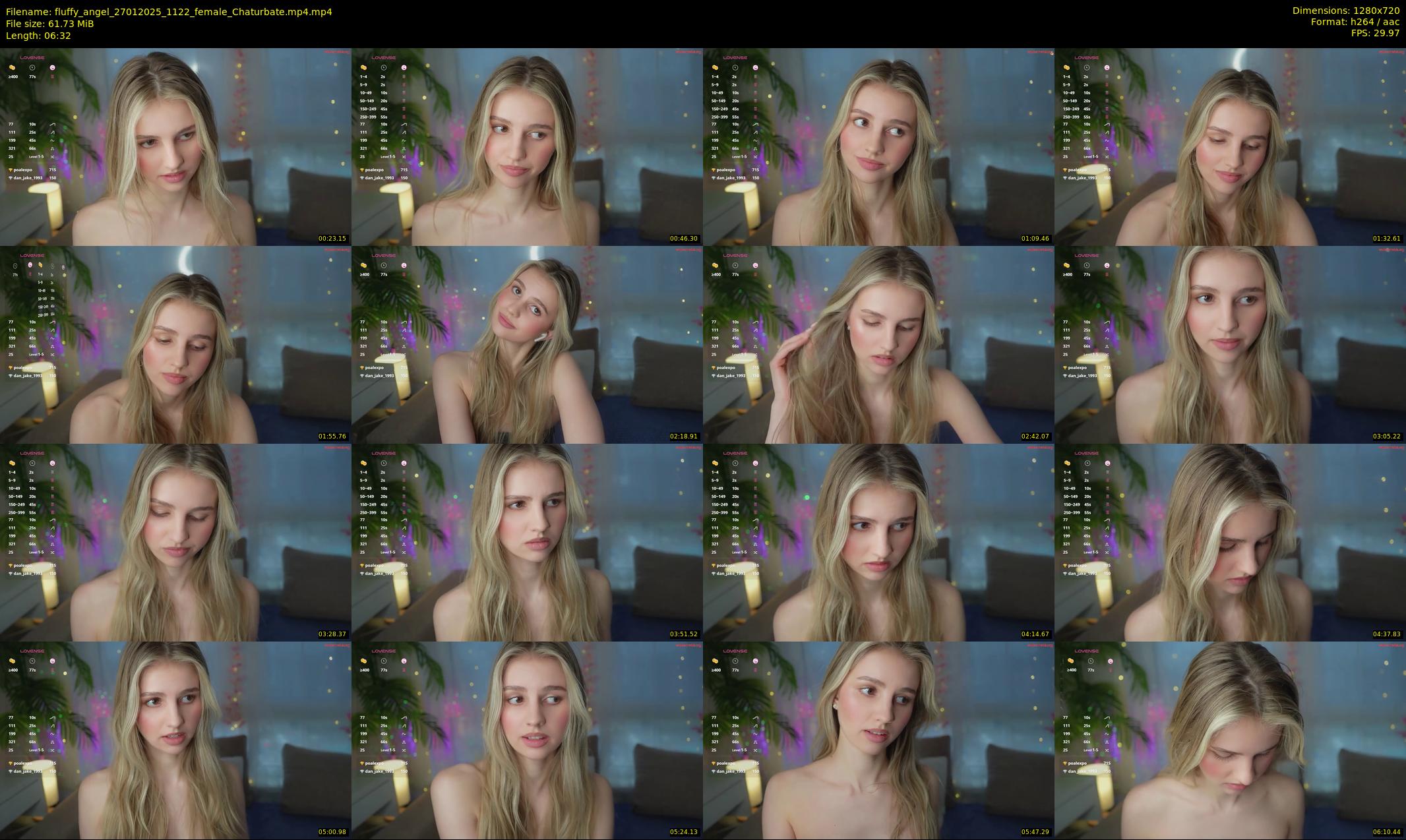 fluffy_angel — 7 minute Chaturbate female cam show recording, 720p, Jan 27, 2025