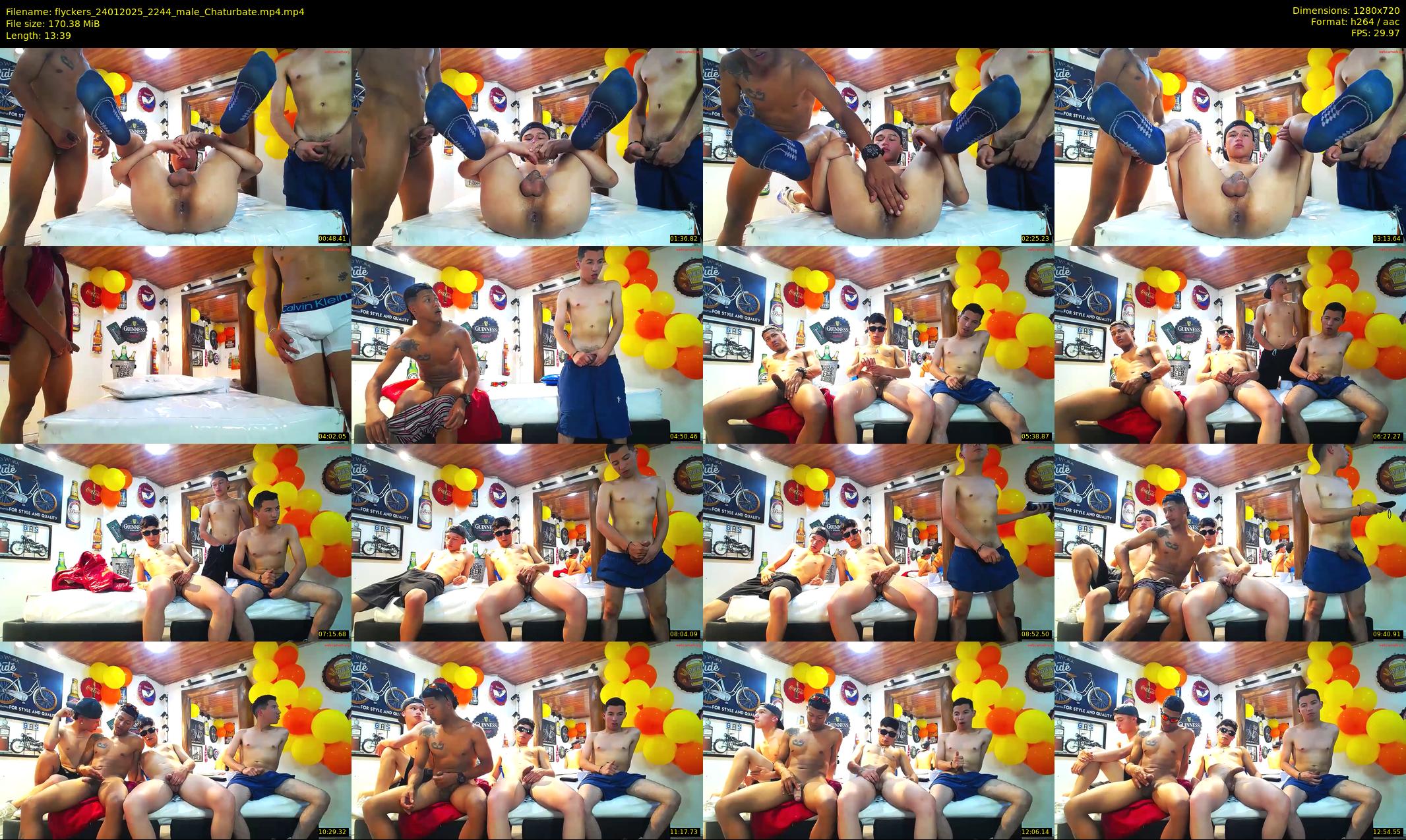 flyckers — 14 minute Chaturbate male cam show recording, 720p, Jan 24, 2025