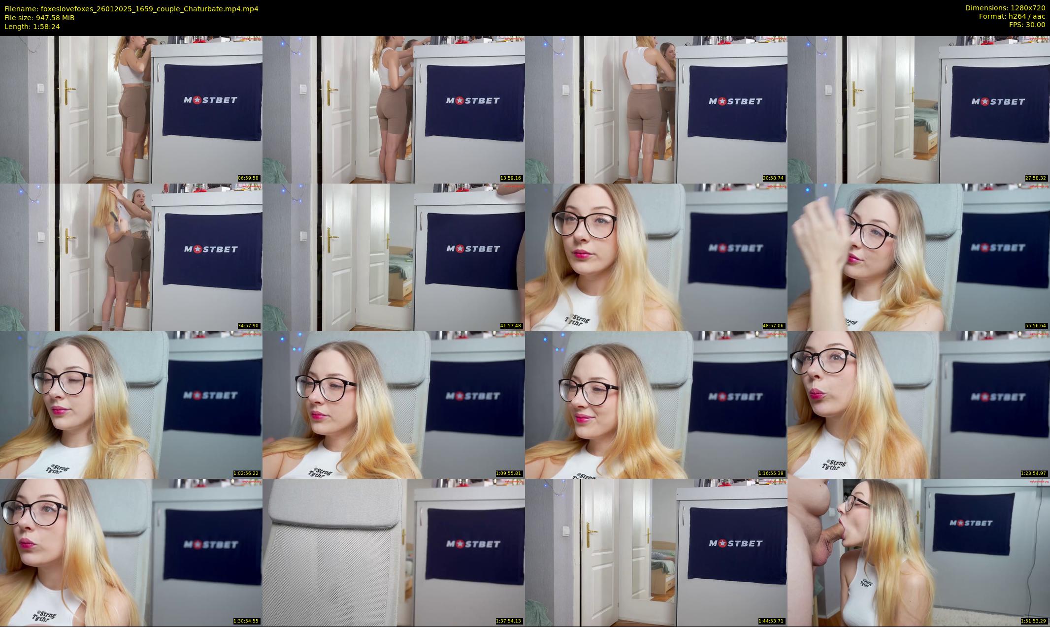 foxeslovefoxes — 119 minute Chaturbate couple cam show recording, 720p, Jan 26, 2025
