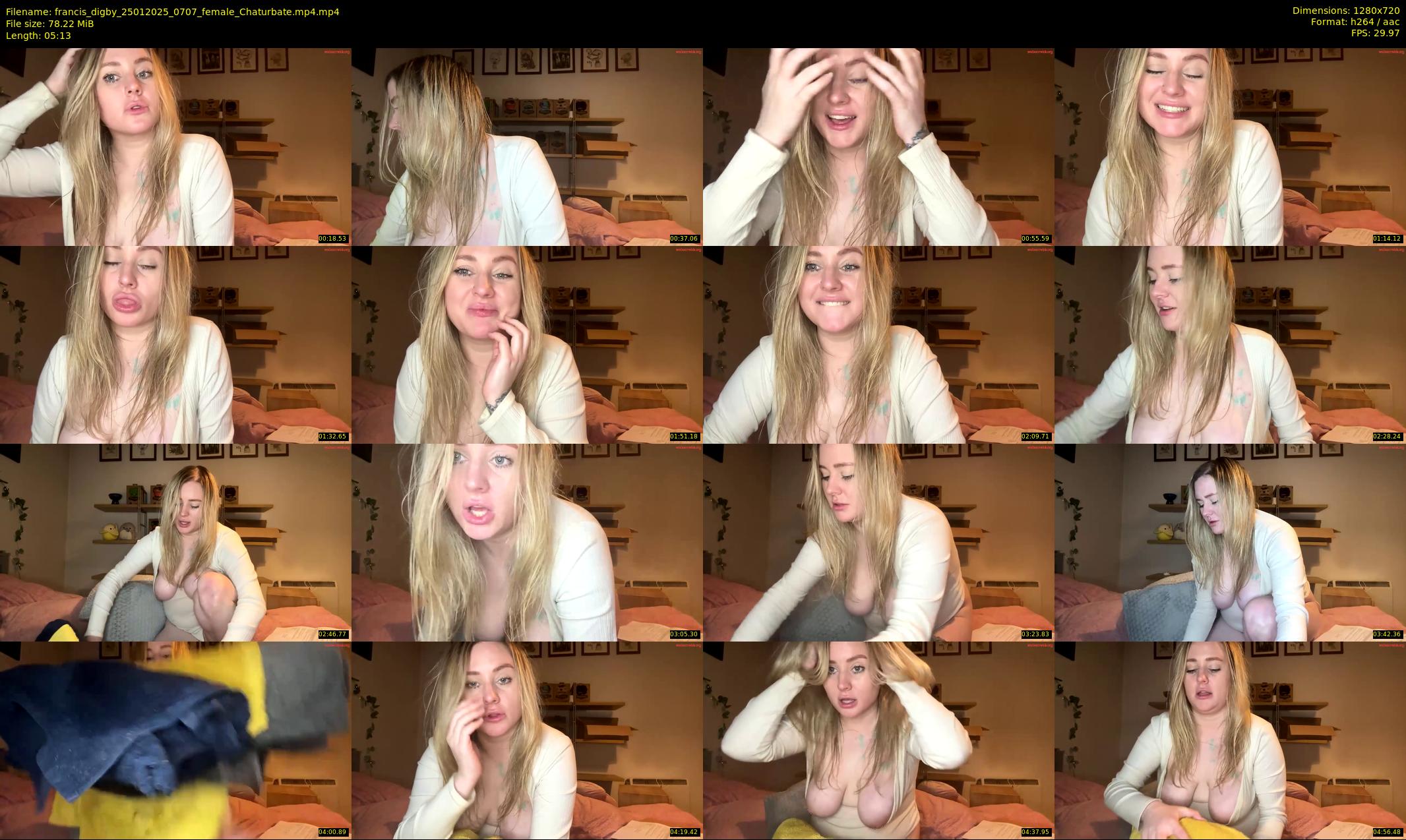 francis_digby — 6 minute Chaturbate female cam show recording, 720p, Jan 25, 2025