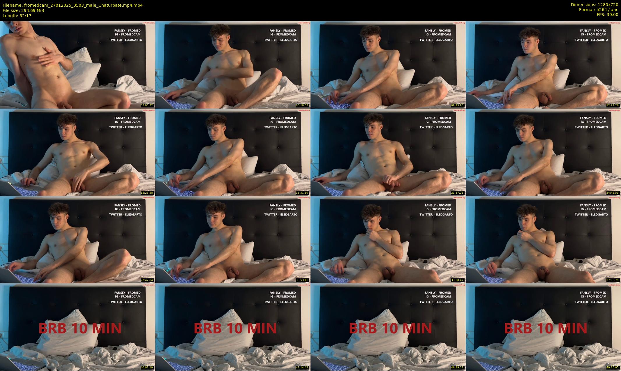 fromedcam — 53 minute Chaturbate male cam show recording, 720p, Jan 27, 2025