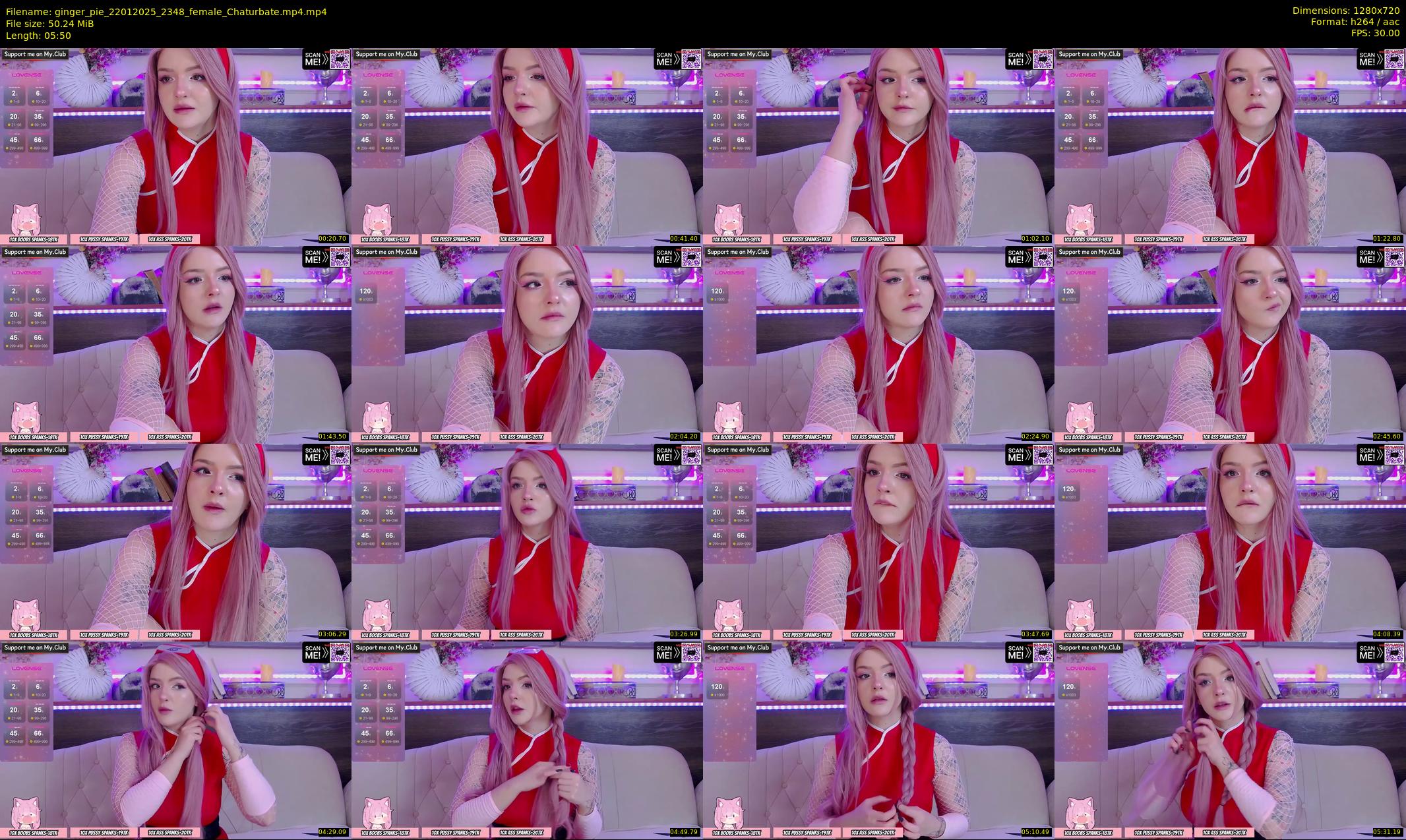 ginger_pie — 6 minute Chaturbate female cam show recording, 720p, Jan 22, 2025
