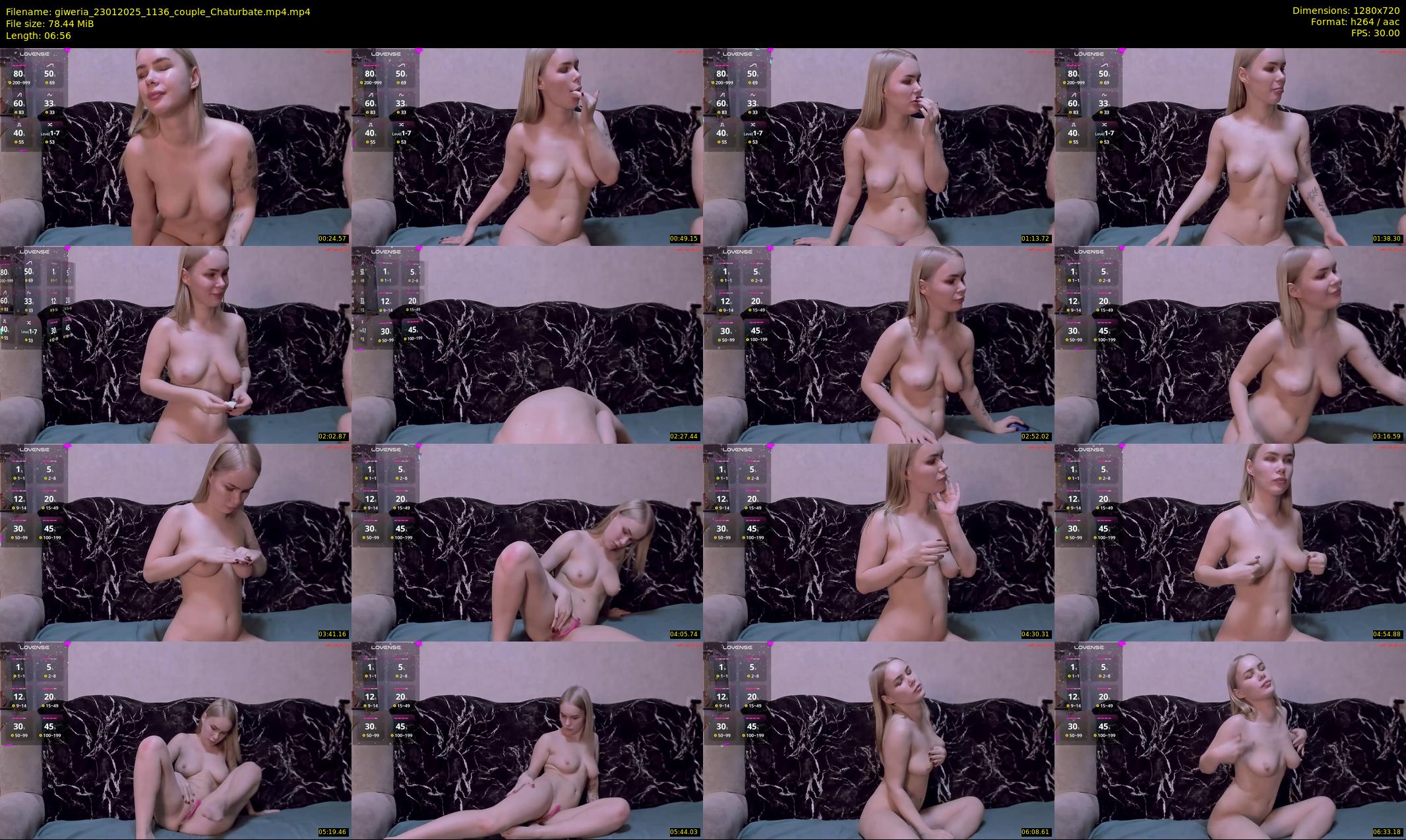 giweria — 7 minute Chaturbate couple cam show recording, 720p, Jan 23, 2025