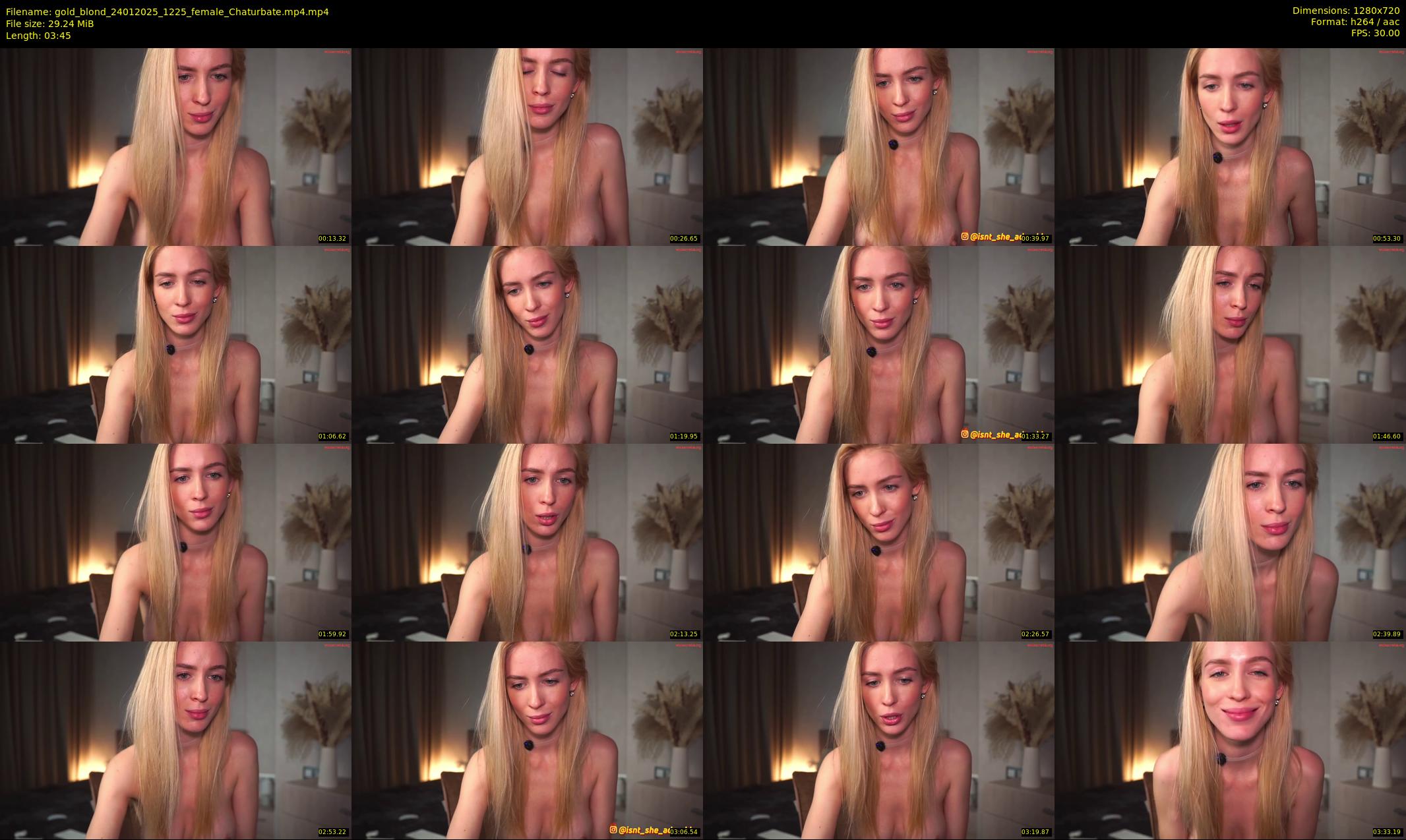 gold_blond — 4 minute Chaturbate female cam show recording, 720p, Jan 24, 2025