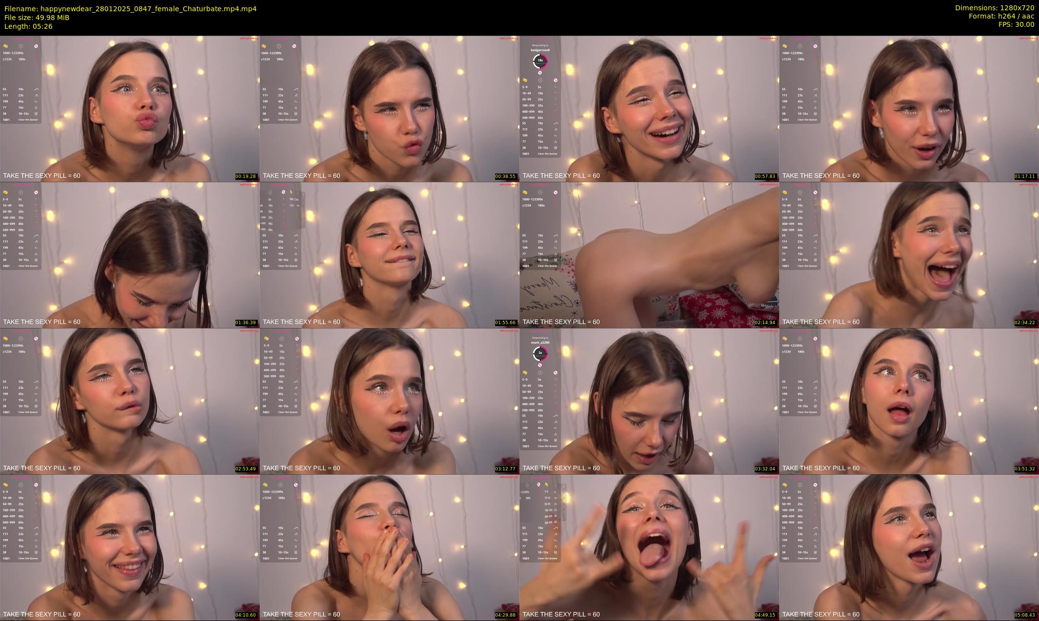 happynewdear — 6 minute Chaturbate female cam show recording, 720p, Jan 28, 2025