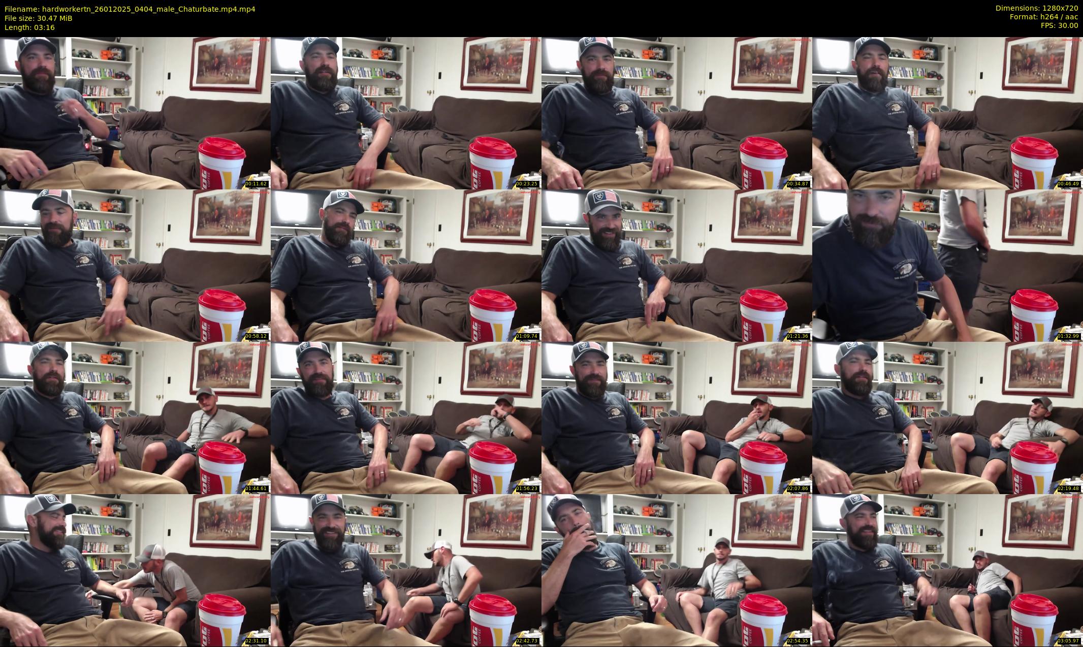 hardworkertn — 4 minute Chaturbate male cam show recording, 720p, Jan 26, 2025