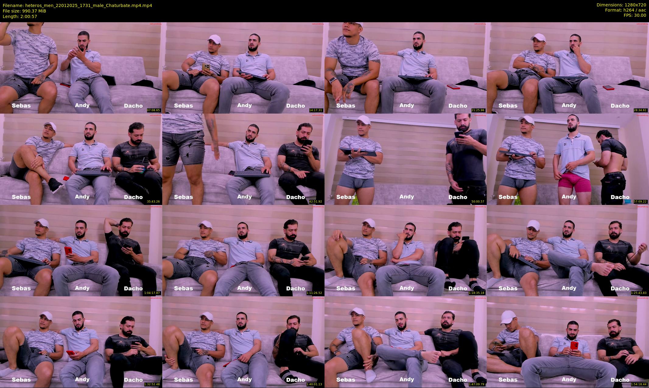 heteros_men — 121 minute Chaturbate male cam show recording, 720p, Jan 22, 2025