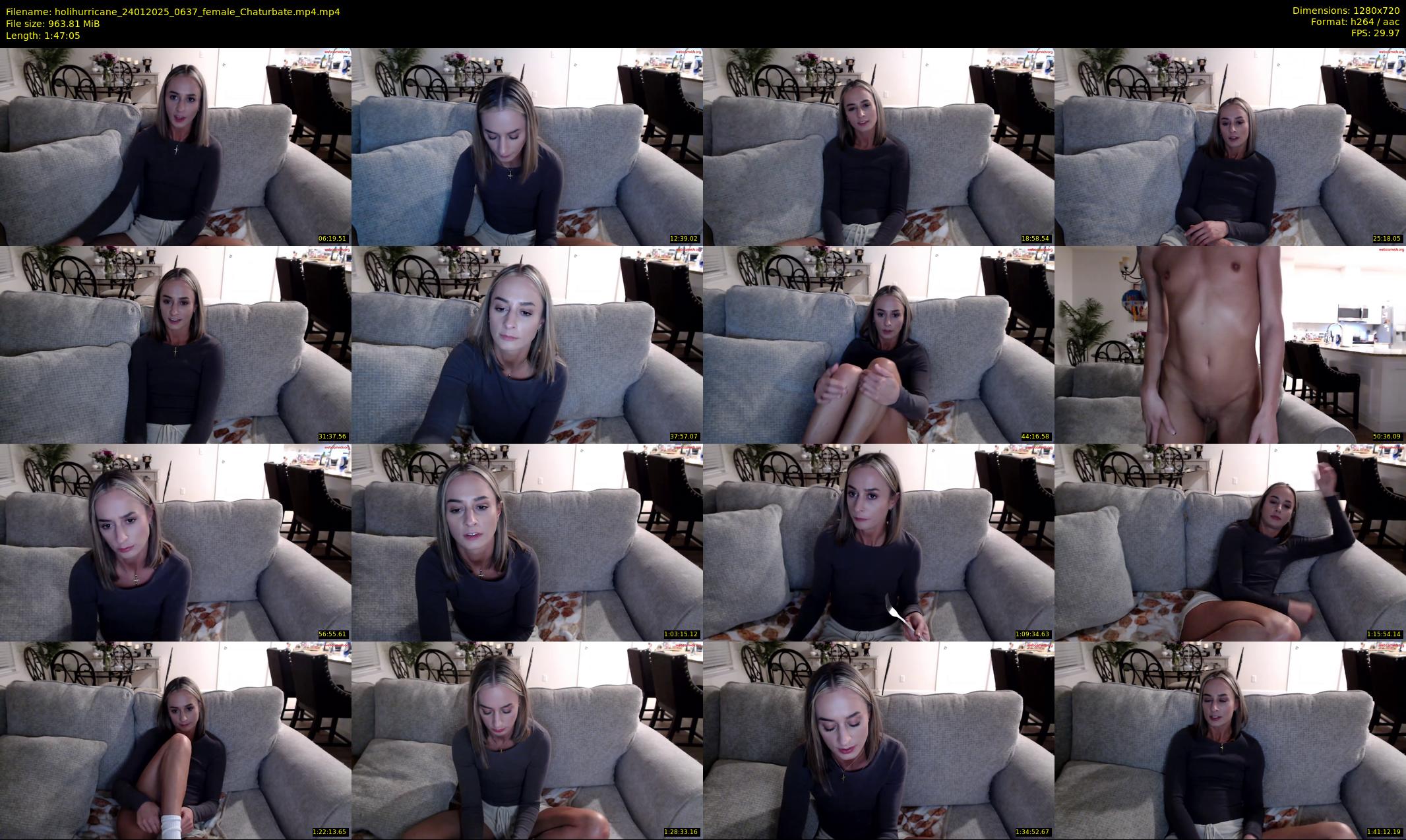 holihurricane — 108 minute Chaturbate female cam show recording, 720p, Jan 24, 2025