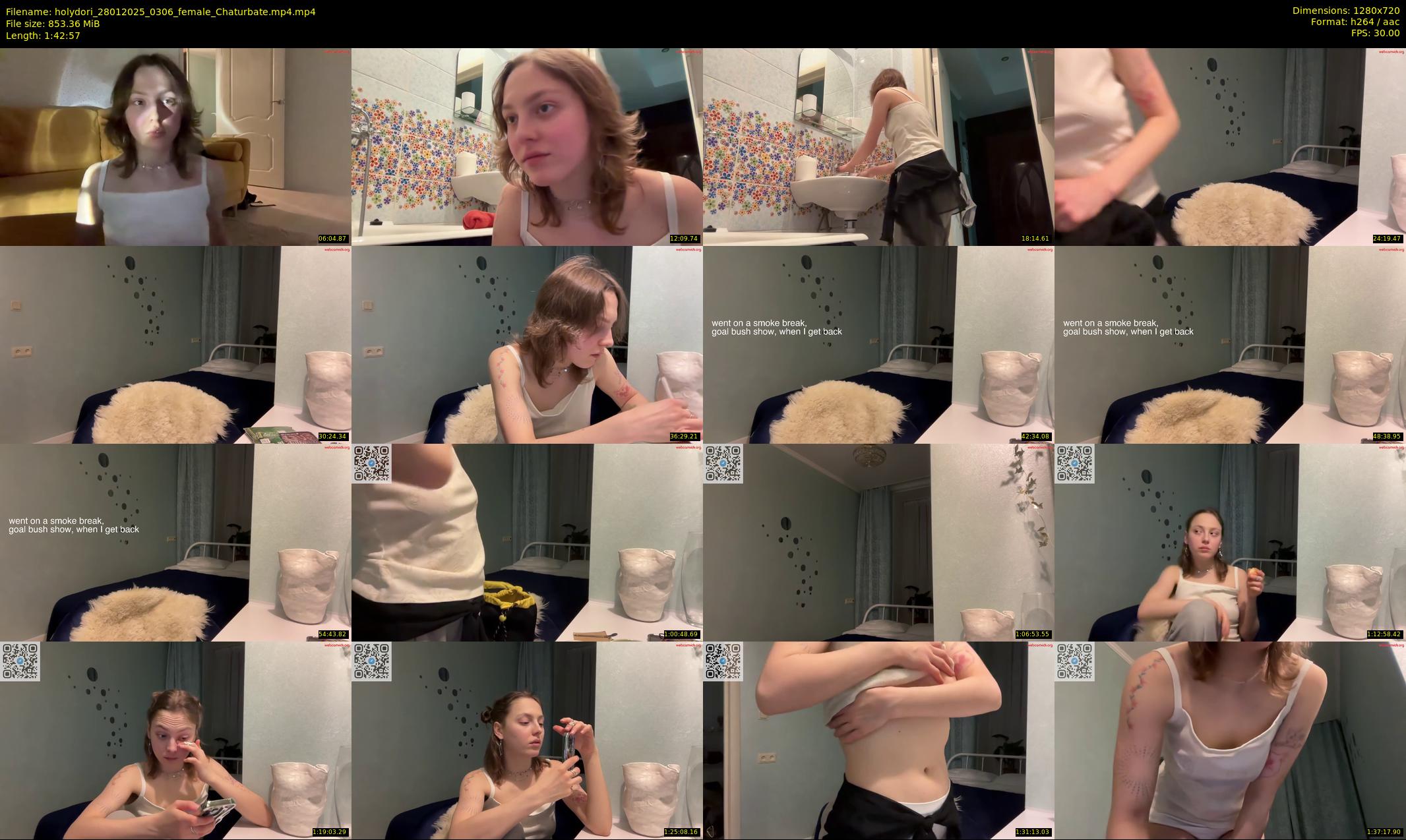holydori — 103 minute Chaturbate female cam show recording, 720p, Jan 28, 2025